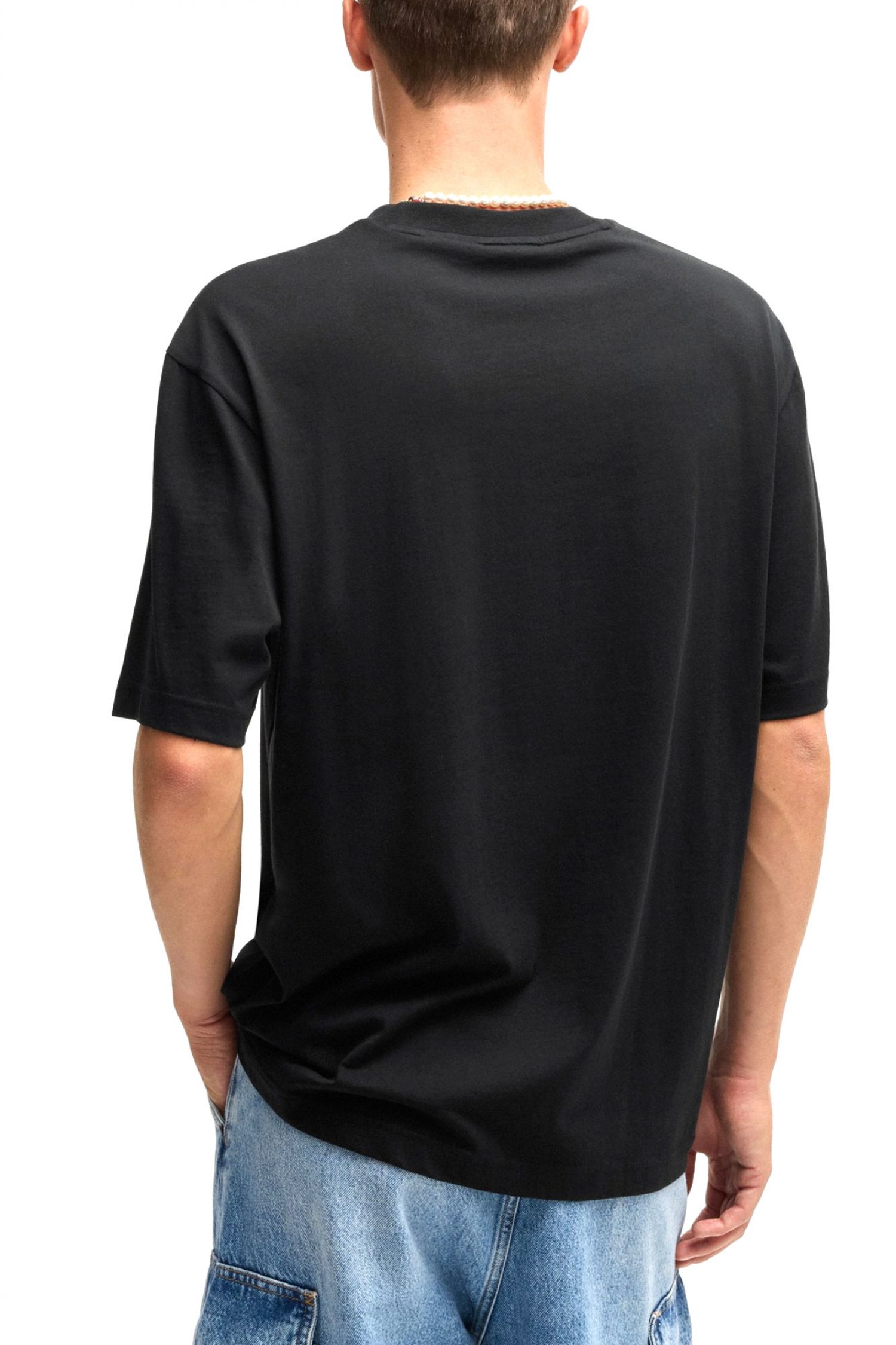 HUGO BLUE T-SHIRT NUGOCREA ΜΑΥΡΟ φωτογραφία