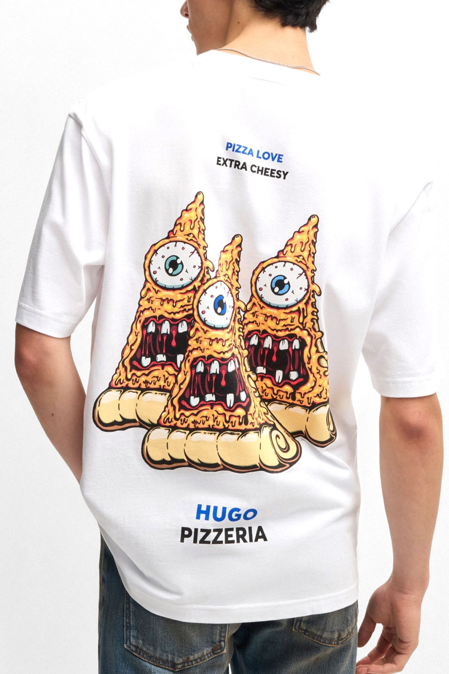 HUGO BLUE T-SHIRT NIZZERIO ΛΕΥΚΟ φωτογραφία