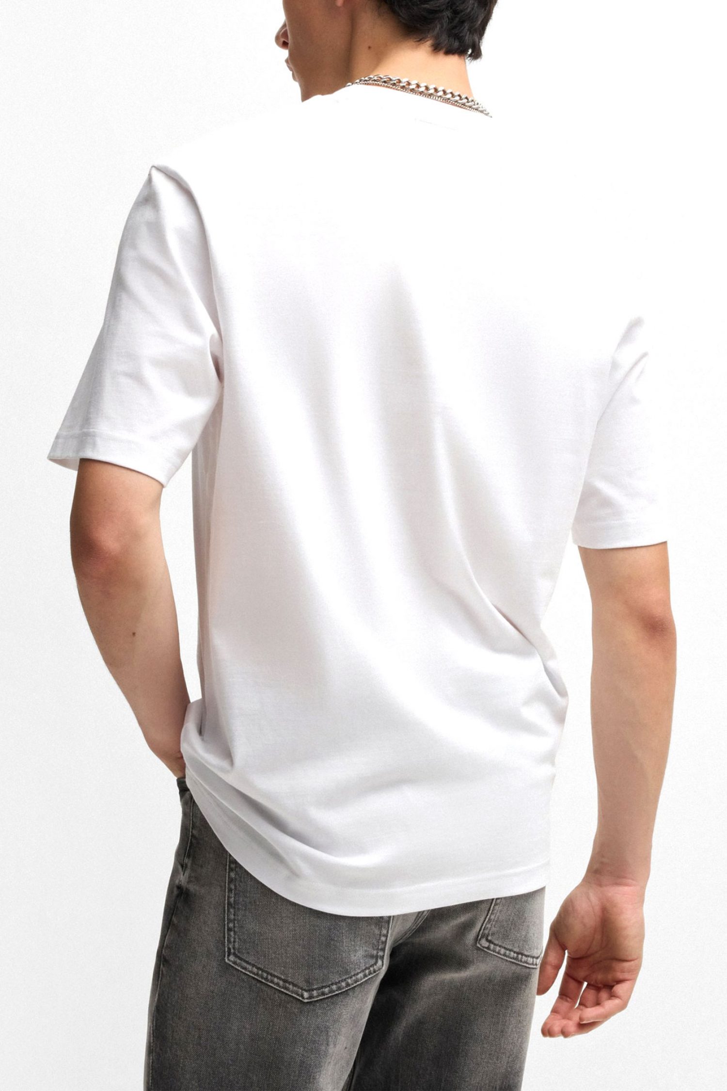 HUGO BLUE T-SHIRT NUTONGO ΛΕΥΚΟ φωτογραφία