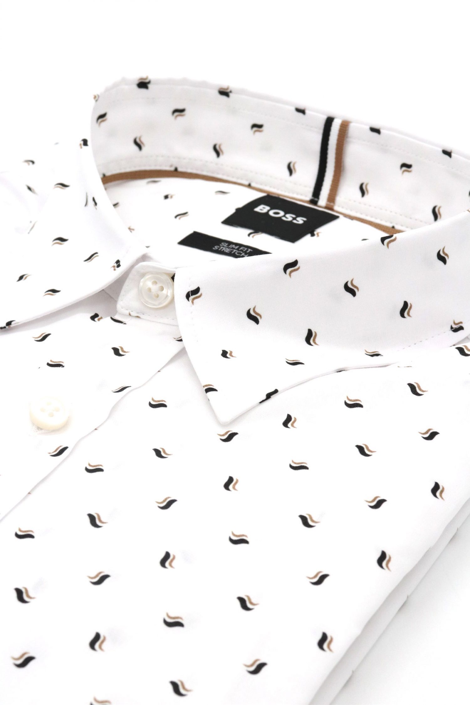 BOSS ΠΟΥΚΑΜΙΣΟ SLIM FIT C-ROAN-KENT-C1-243 ΜΠΕΖ