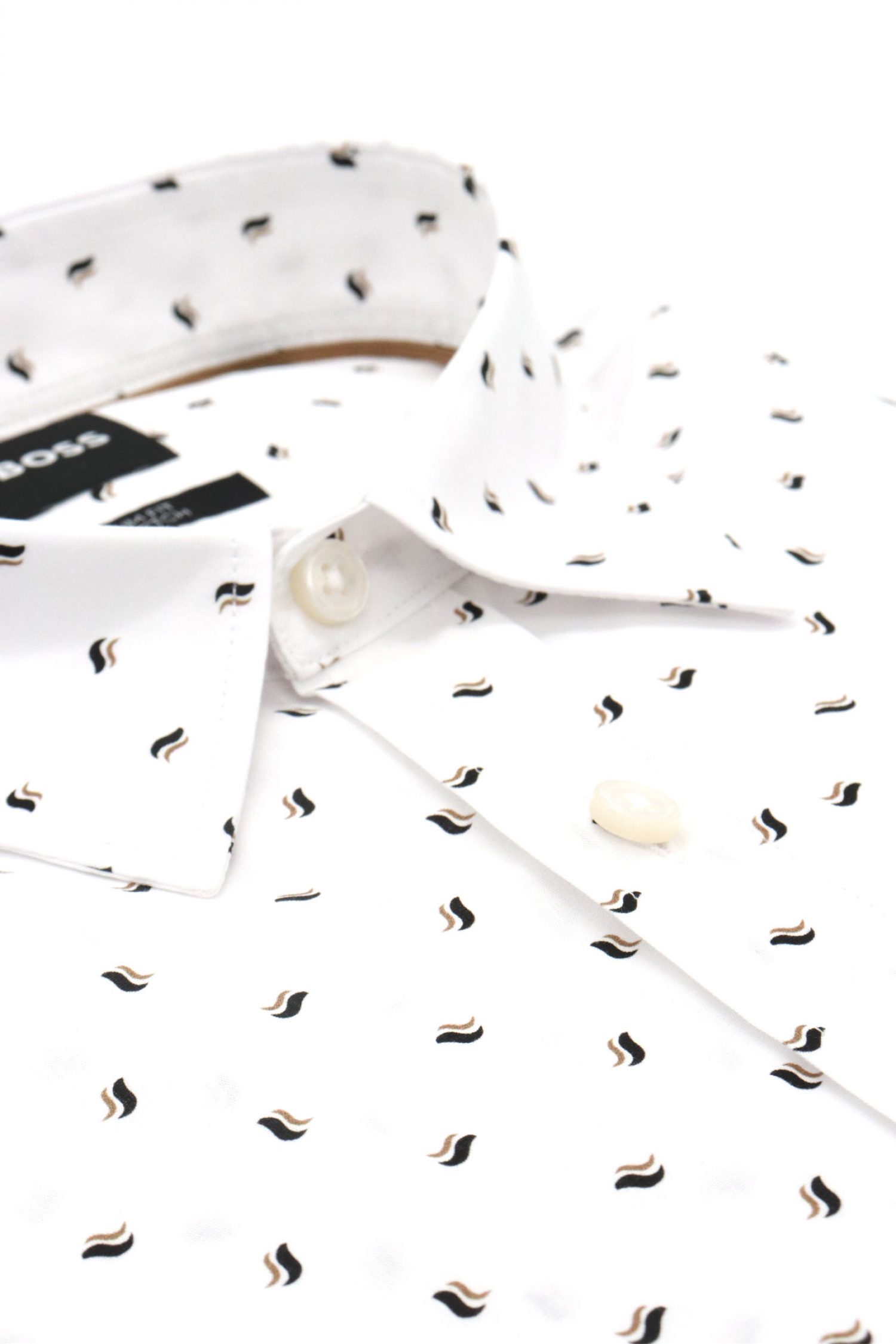 BOSS ΠΟΥΚΑΜΙΣΟ SLIM FIT C-ROAN-KENT-C1-243 ΜΠΕΖ