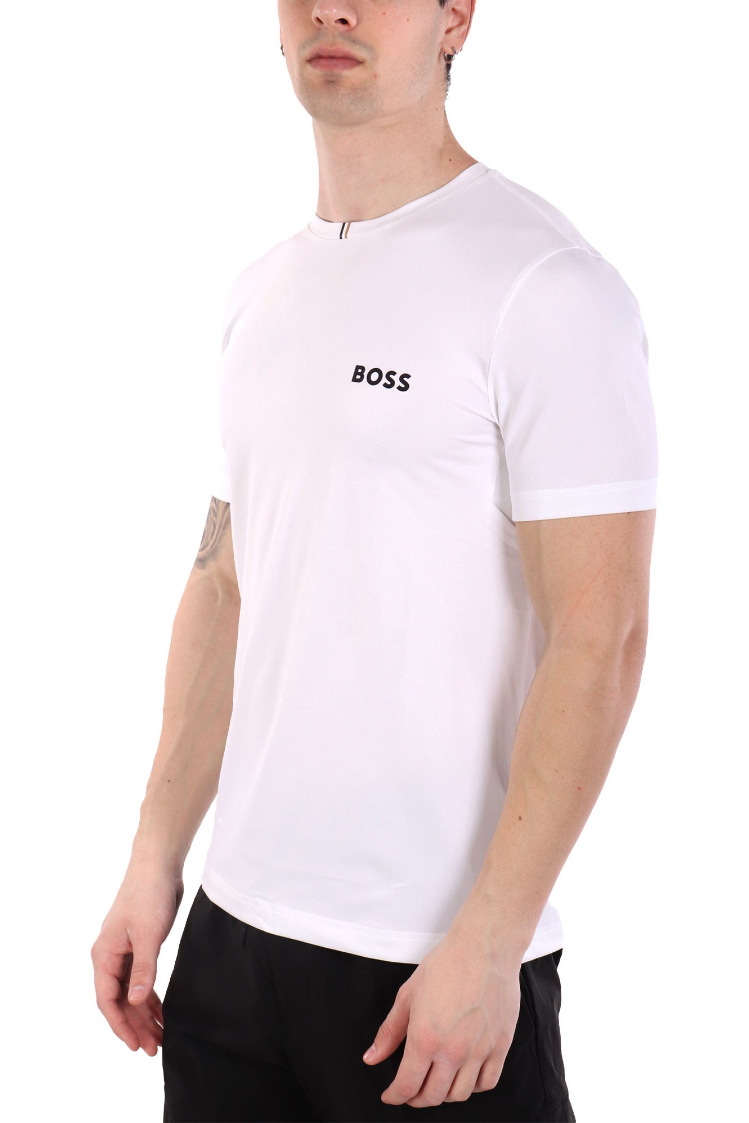 BOSS ATHLEISURE T-SHIRT TEE MB ΛΕΥΚΟ