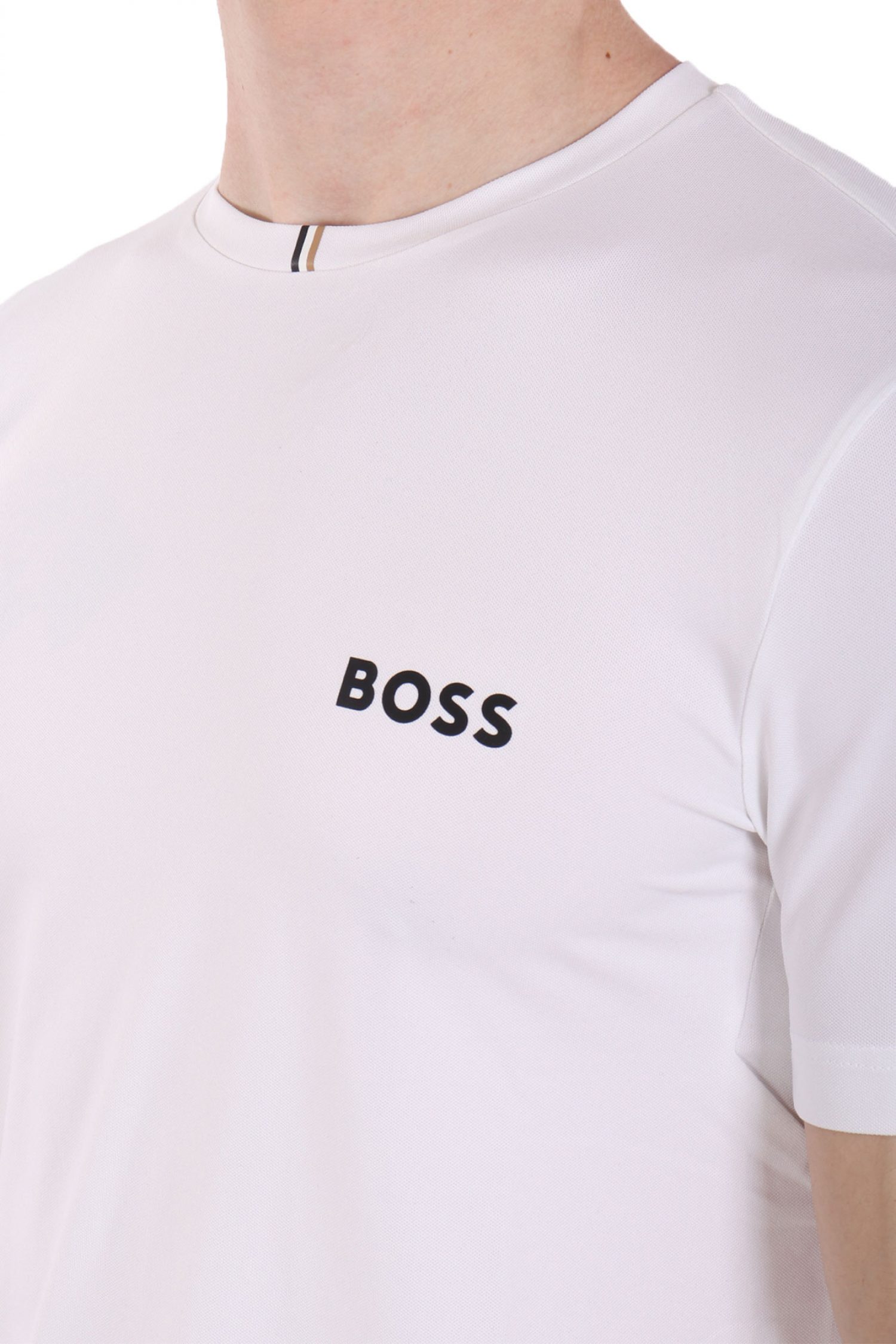 BOSS ATHLEISURE T-SHIRT TEE MB ΛΕΥΚΟ