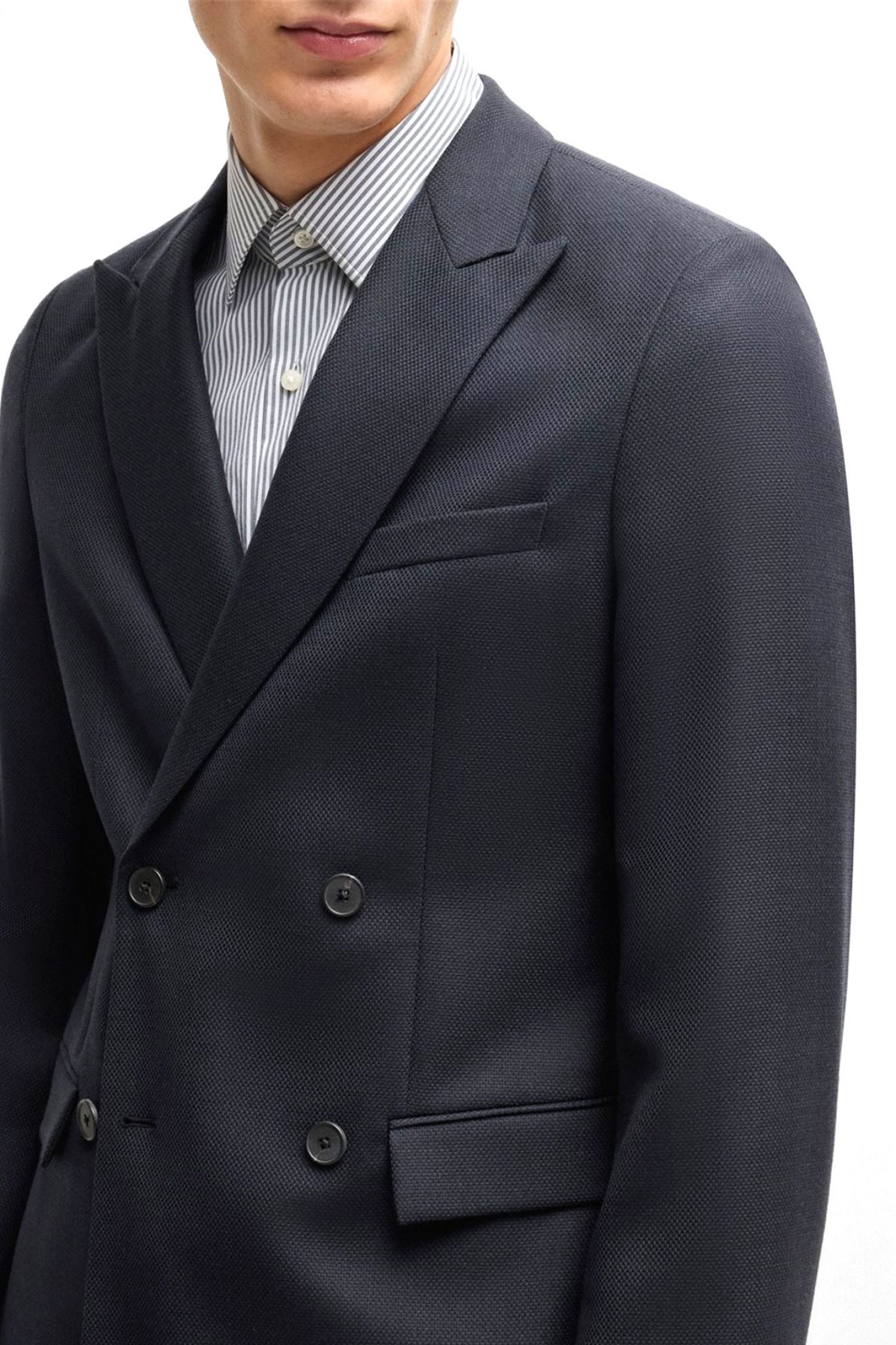 BOSS ΣΑΚΑΚΙ H-HOUSTON-DB-243 ΣΚΟΥΡΟ ΜΠΛΕ φωτογραφία