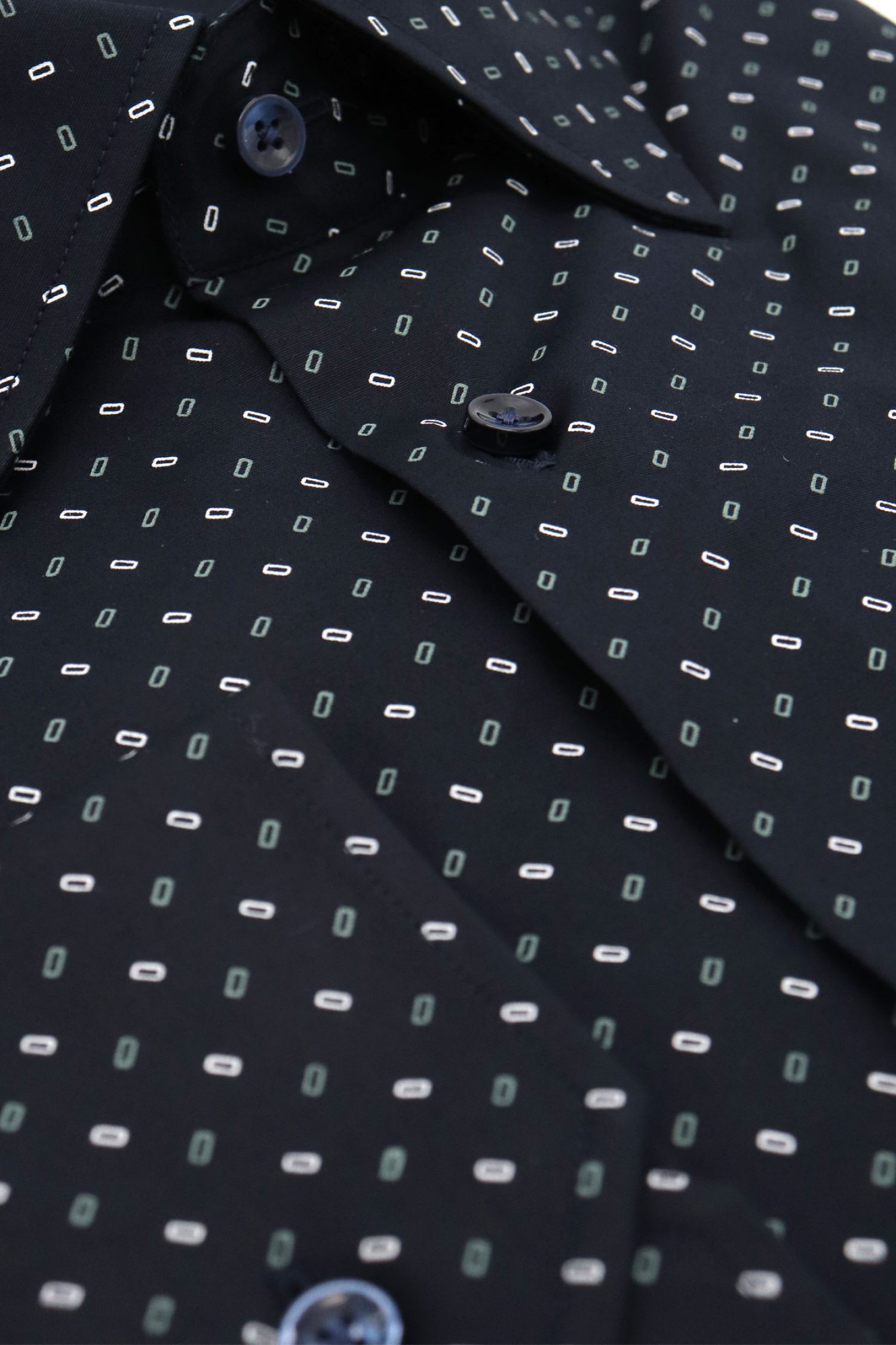 BOSS ΠΟΥΚΑΜΙΣΟ ΜΙΚΡΟΣΧΕΔΙΟ REGULAR FIT STRETCH H-JOE-KENT-C1-214 ΜΠΛΕ