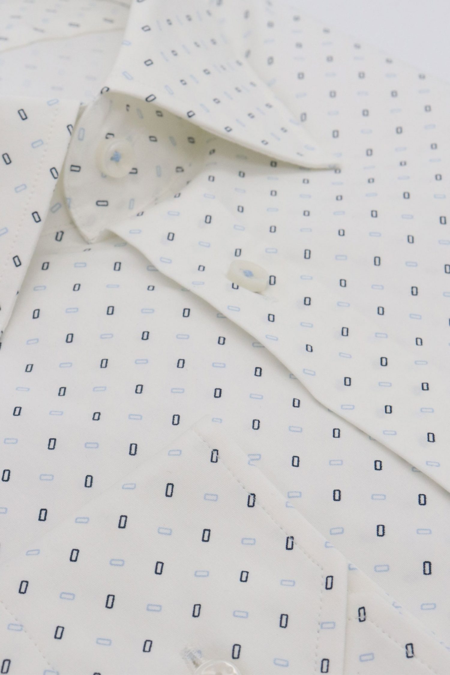 BOSS ΠΟΥΚΑΜΙΣΟ ΜΙΚΡΟΣΧΕΔΙΟ REGULAR FIT STRETCH H-JOE-KENT-C1-214 ΛΕΥΚΟ-ΜΠΛΕ φωτογραφία