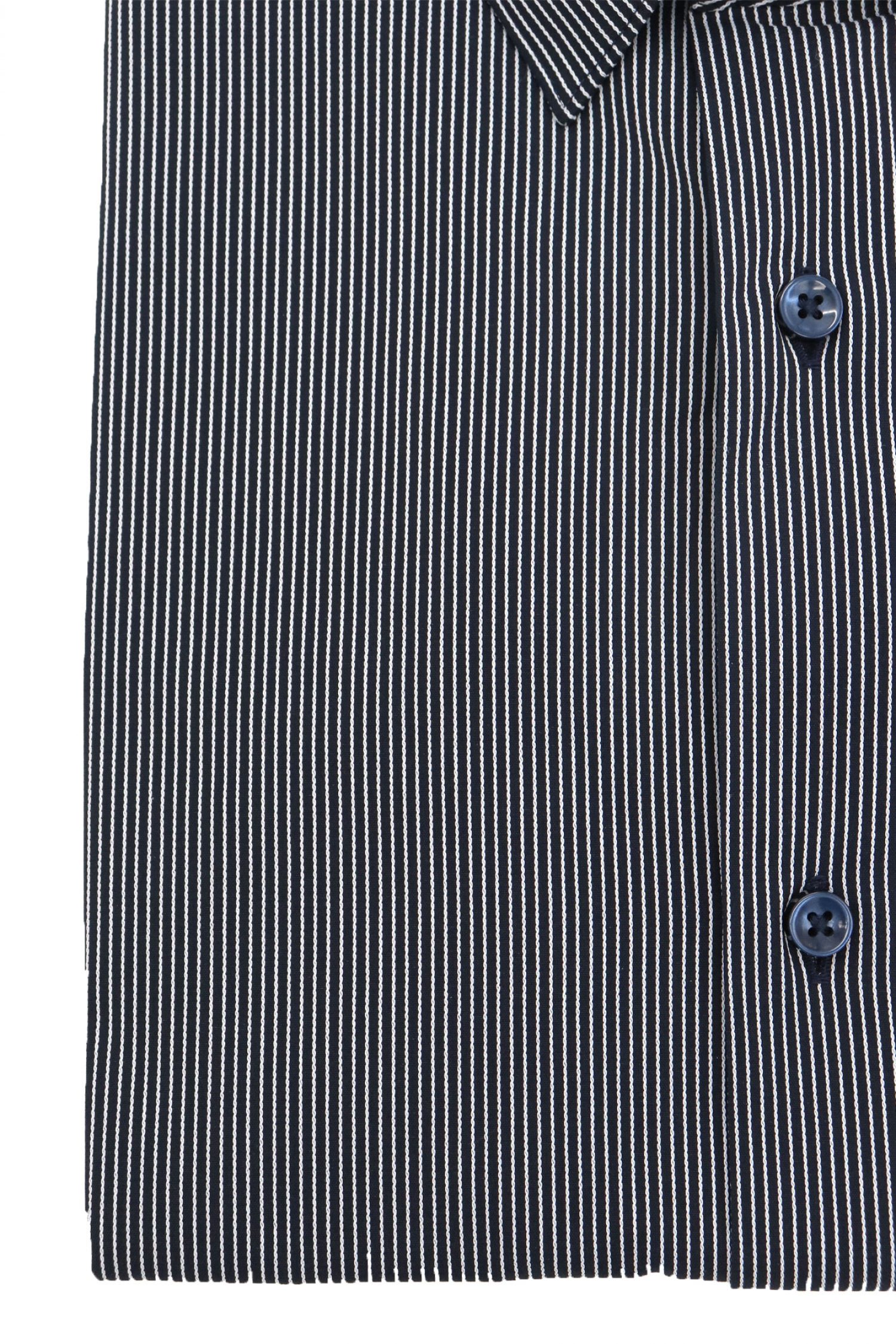 BOSS PERFORMANCE ΠΟΥΚΑΜΙΣΟ ΡΙΓΕ SLIM FIT P-HANK-S-KENT-C1-222 ΜΠΛΕ-ΛΕΥΚΟ