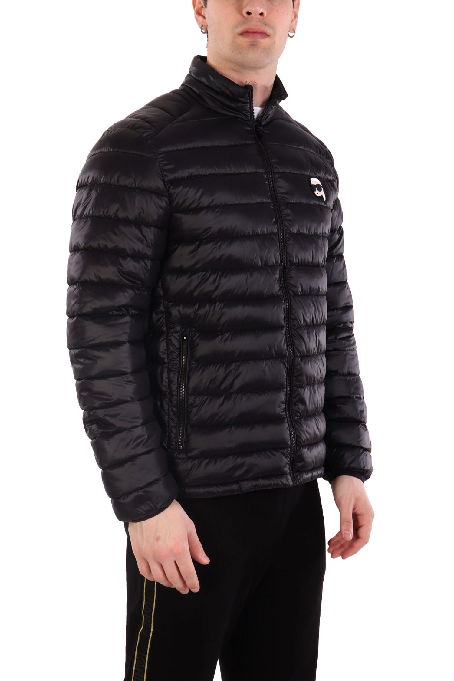 KARL LAGERFELD ΜΠΟΥΦΑΝ ΦΟΥΣΚΩΤΟ LOGO ΜΑΥΡΟ