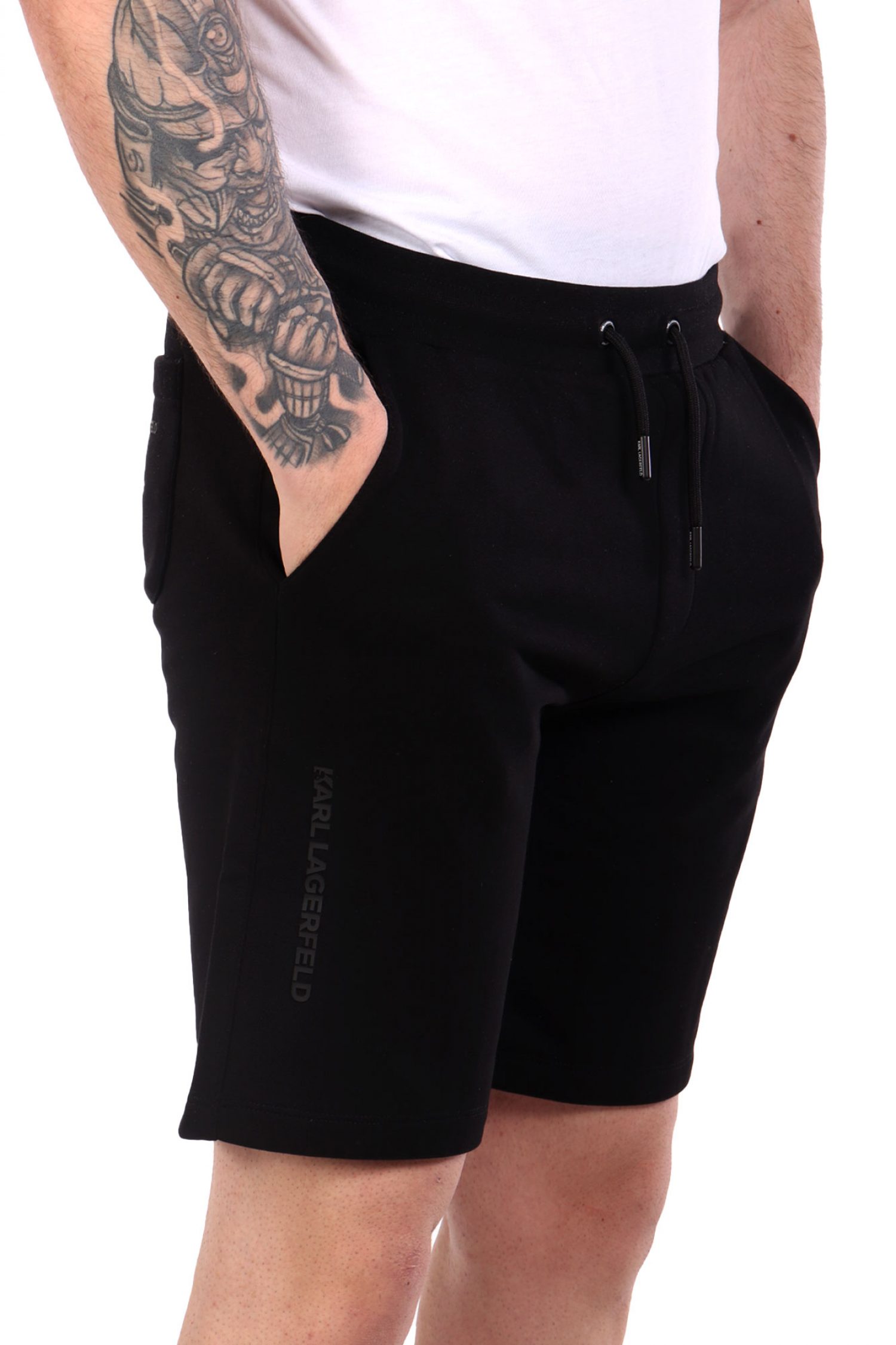 KARL LAGERFELD ΒΕΡΜΟΥΔΑ ΦΟΥΤΕΡ LOGO ΜΑΥΡΟ φωτογραφία