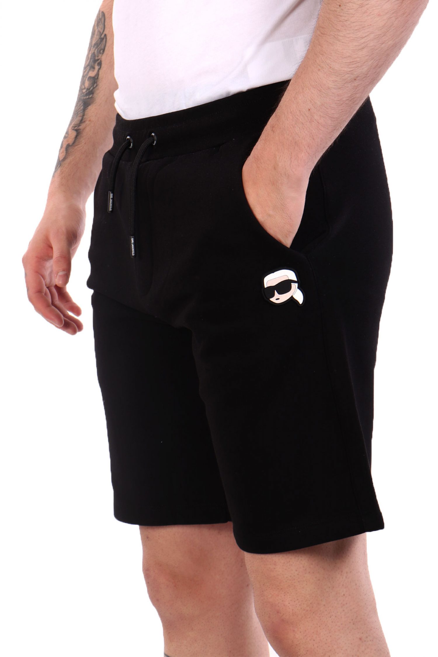 KARL LAGERFELD ΒΕΡΜΟΥΔΑ ΦΟΥΤΕΡ LOGO ΜΑΥΡΟ φωτογραφία