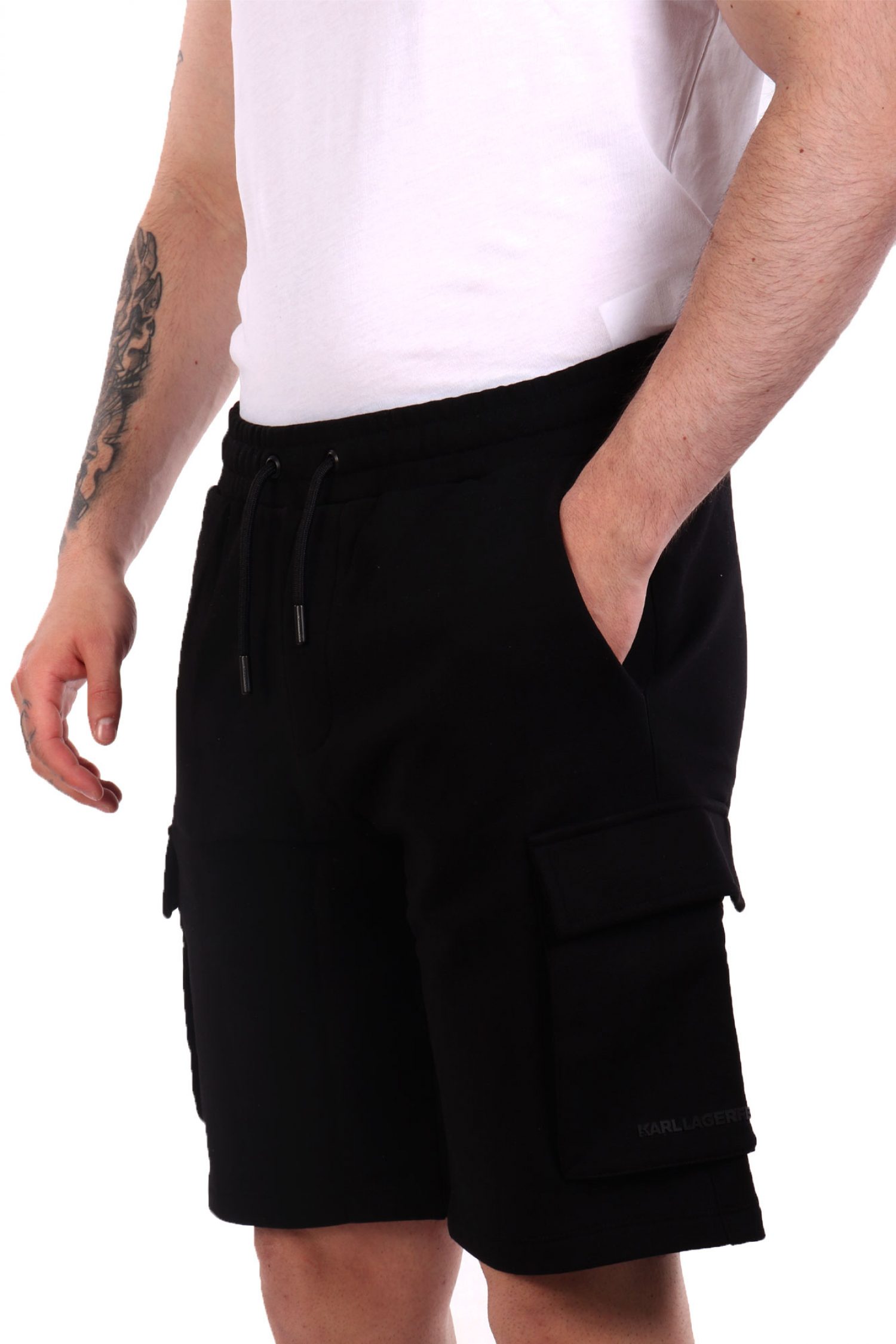 KARL LAGERFELD ΒΕΡΜΟΥΔΑ ΦΟΥΤΕΡ LOGO ΜΑΥΡΟ φωτογραφία