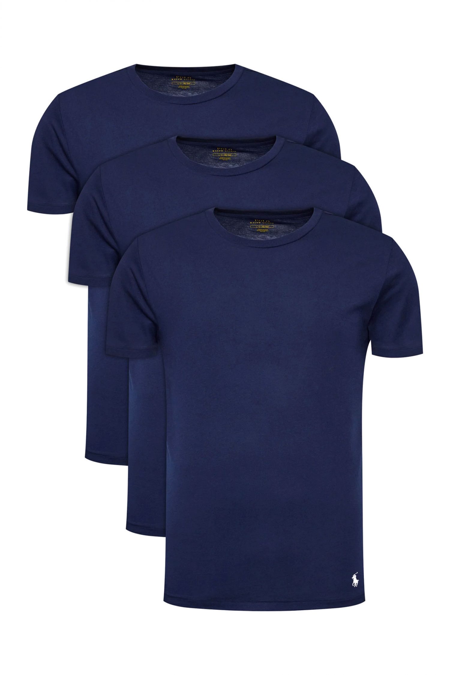 RALPH LAUREN UNDERWEAR ΕΣΩΡΟΥΧΟ ΣΕΤ 3PACK T-SHIRT COTTON CREWS ΜΠΛΕ φωτογραφία