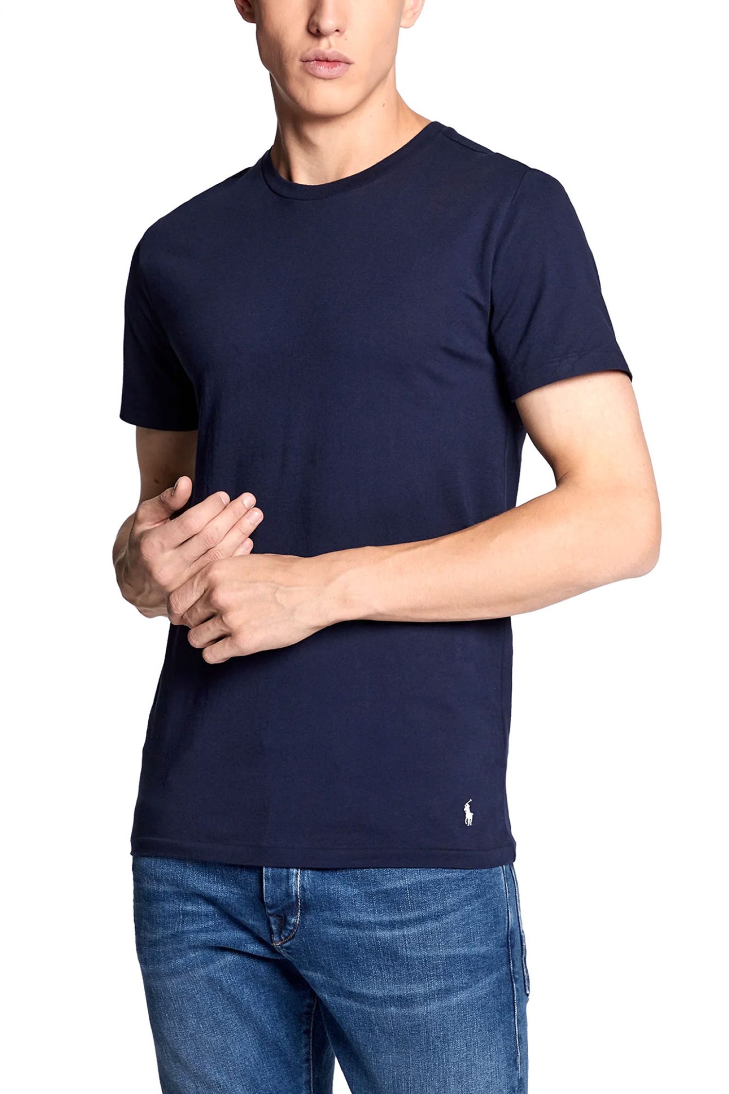 RALPH LAUREN UNDERWEAR ΕΣΩΡΟΥΧΟ ΣΕΤ 3PACK T-SHIRT COTTON CREWS ΜΠΛΕ φωτογραφία