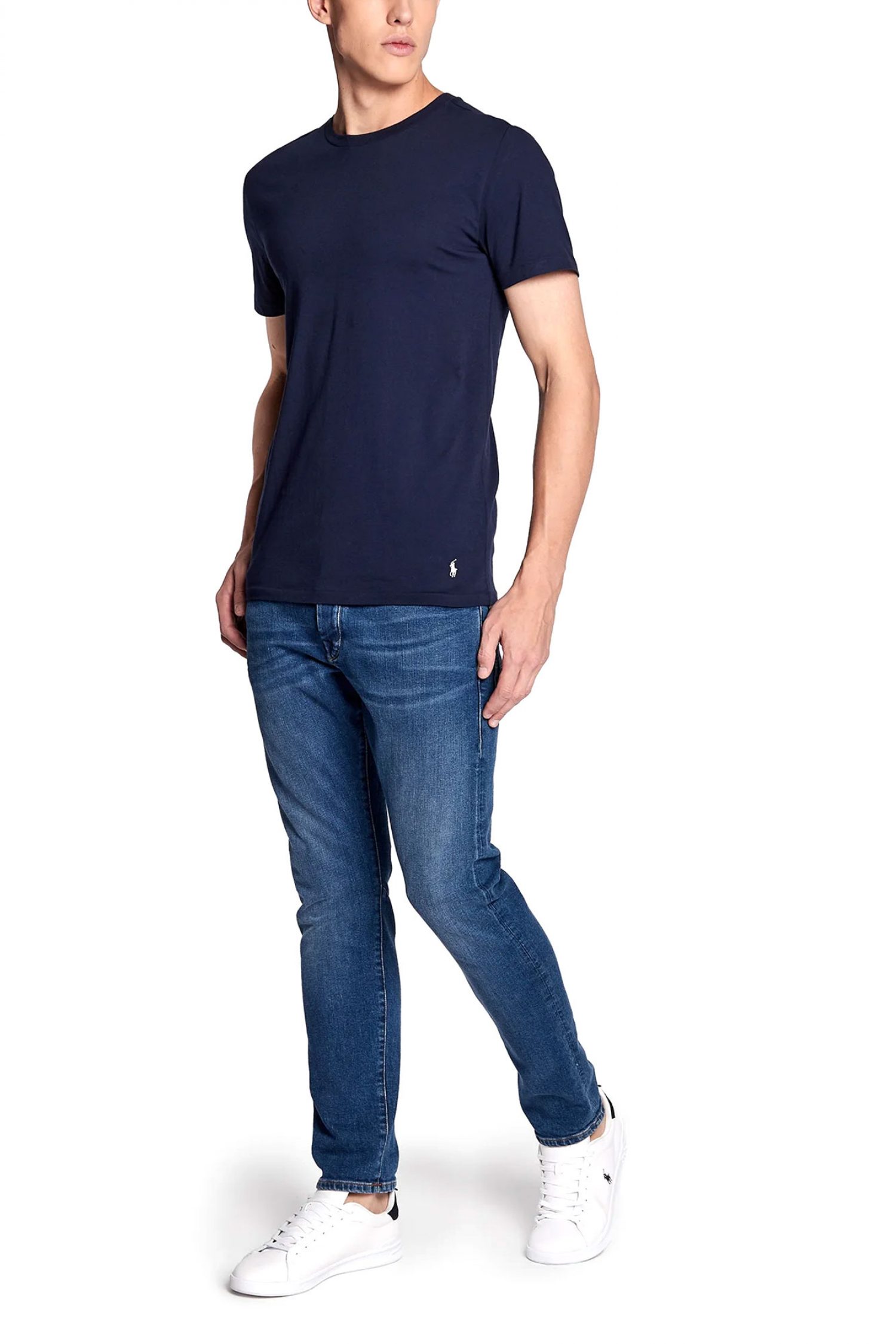 RALPH LAUREN UNDERWEAR ΕΣΩΡΟΥΧΟ ΣΕΤ 3PACK T-SHIRT COTTON CREWS ΜΠΛΕ φωτογραφία