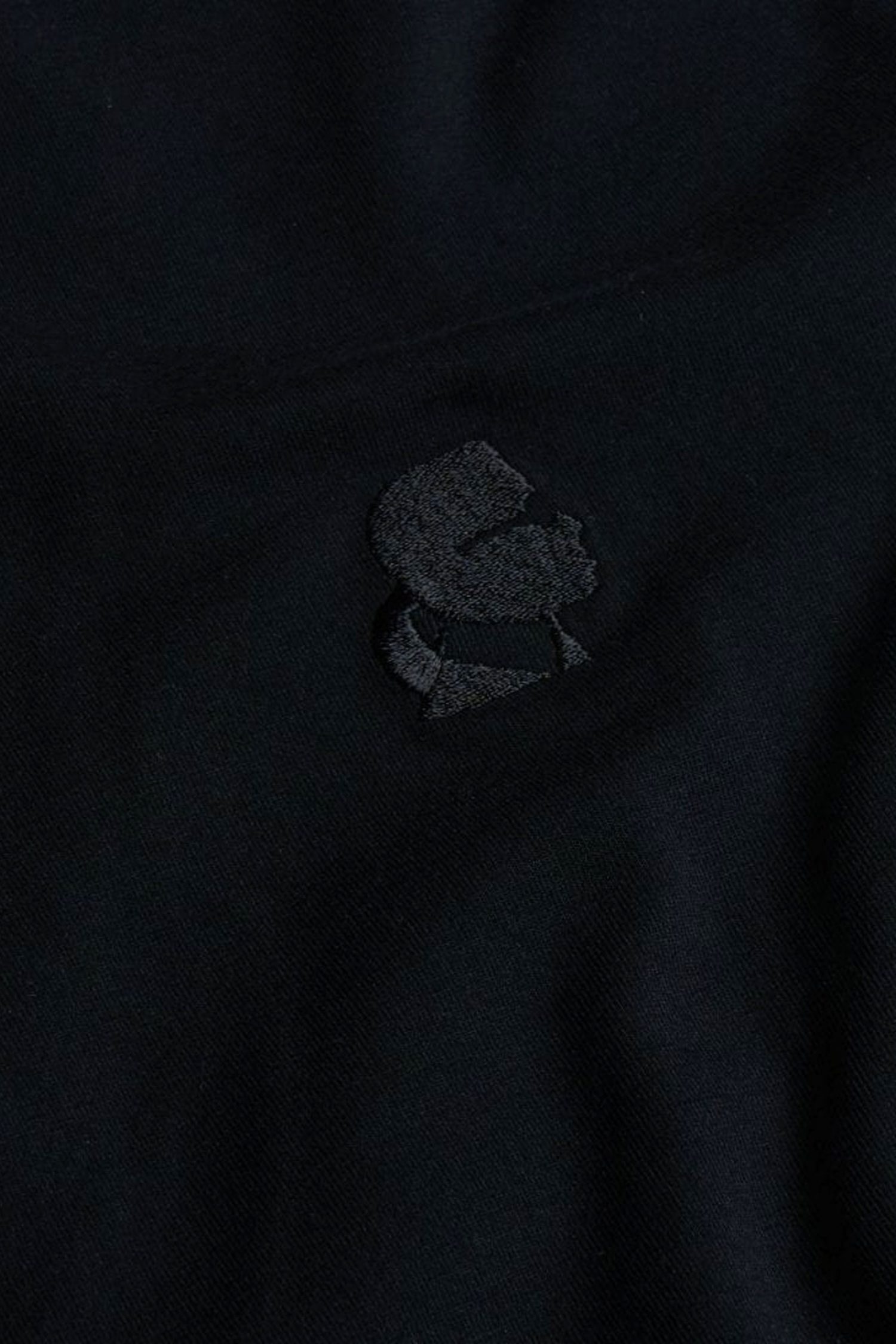 KARL LAGERFELD POLO LOGO ΜΑΥΡΟ