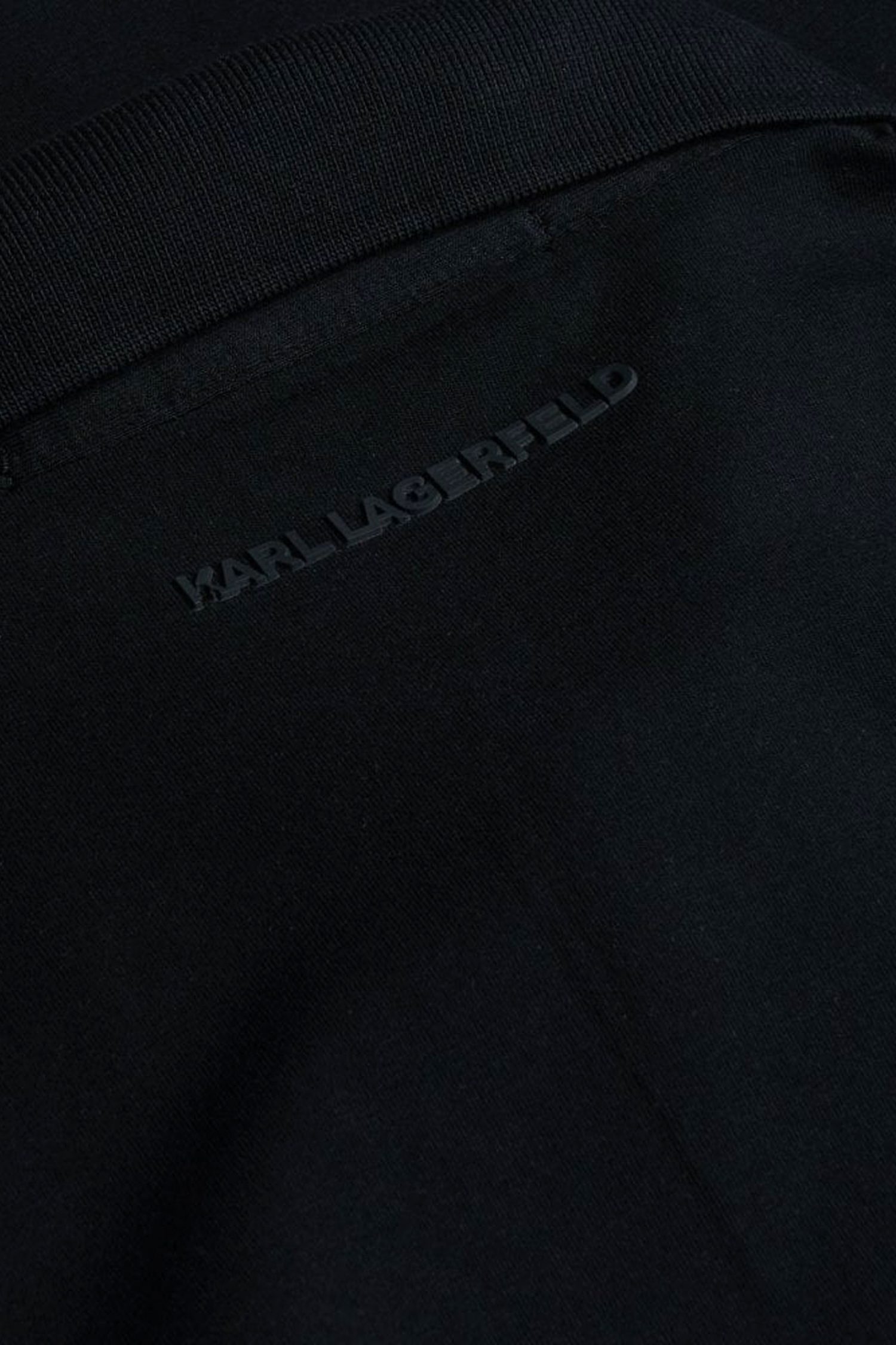 KARL LAGERFELD POLO LOGO ΜΑΥΡΟ