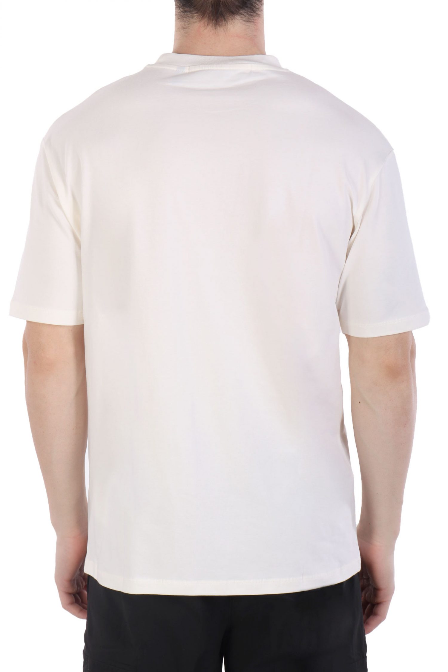 KARL LAGERFELD T-SHIRT CREW NECK LOGO ΕΚΡΟΥ φωτογραφία