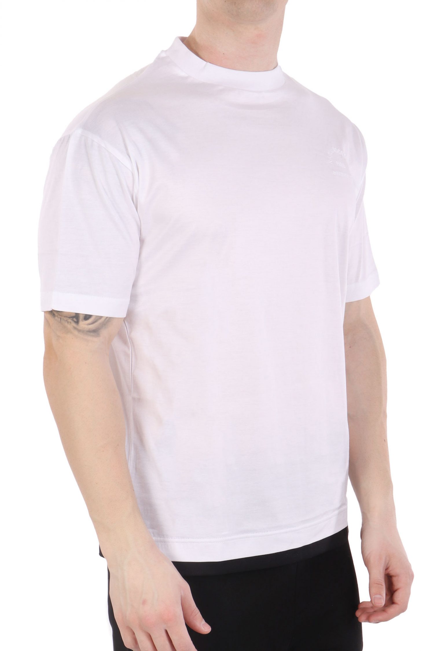 KARL LAGERFELD T-SHIRT CREW NECK LOGO ΛΕΥΚΟ φωτογραφία