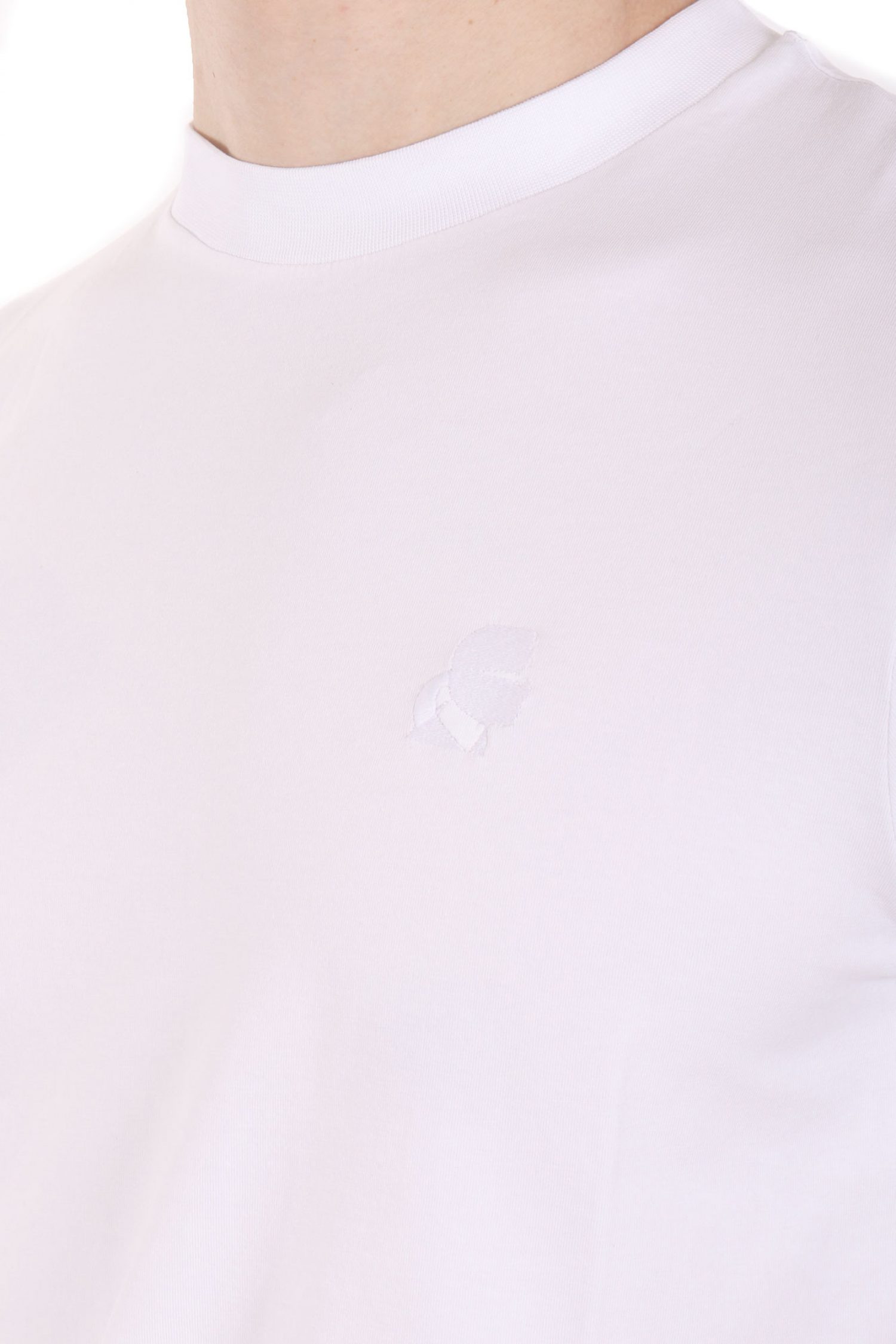 KARL LAGERFELD T-SHIRT LOGO ΛΕΥΚΟ