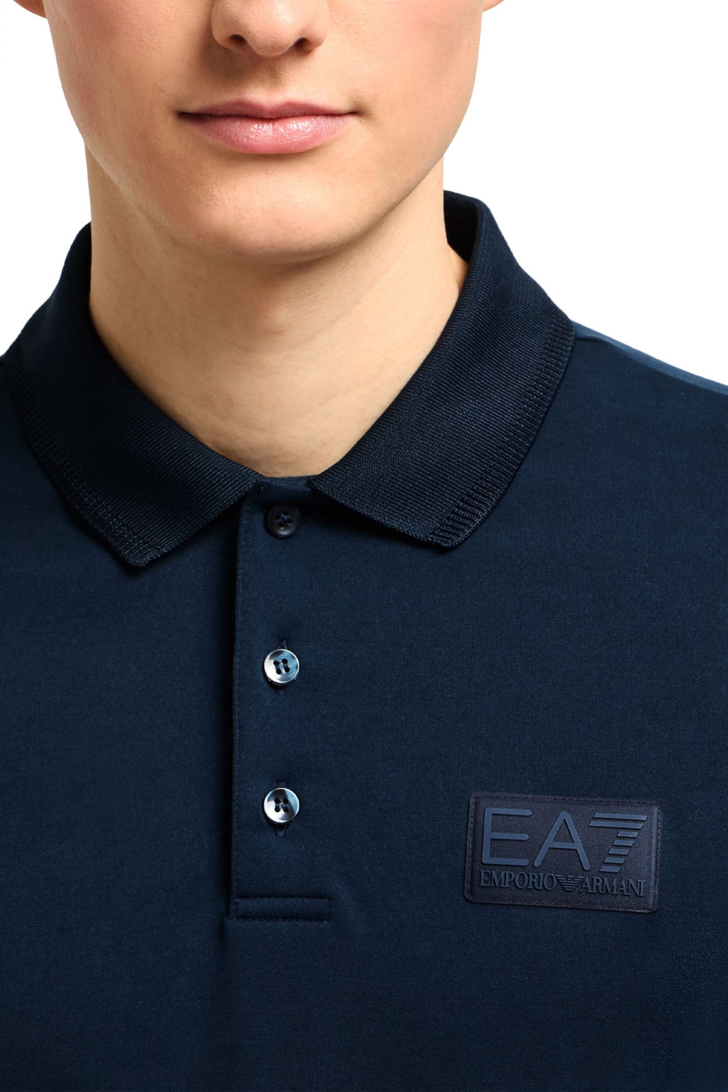 ARMANI 7 POLO LOGO ΜΠΛΕ φωτογραφία