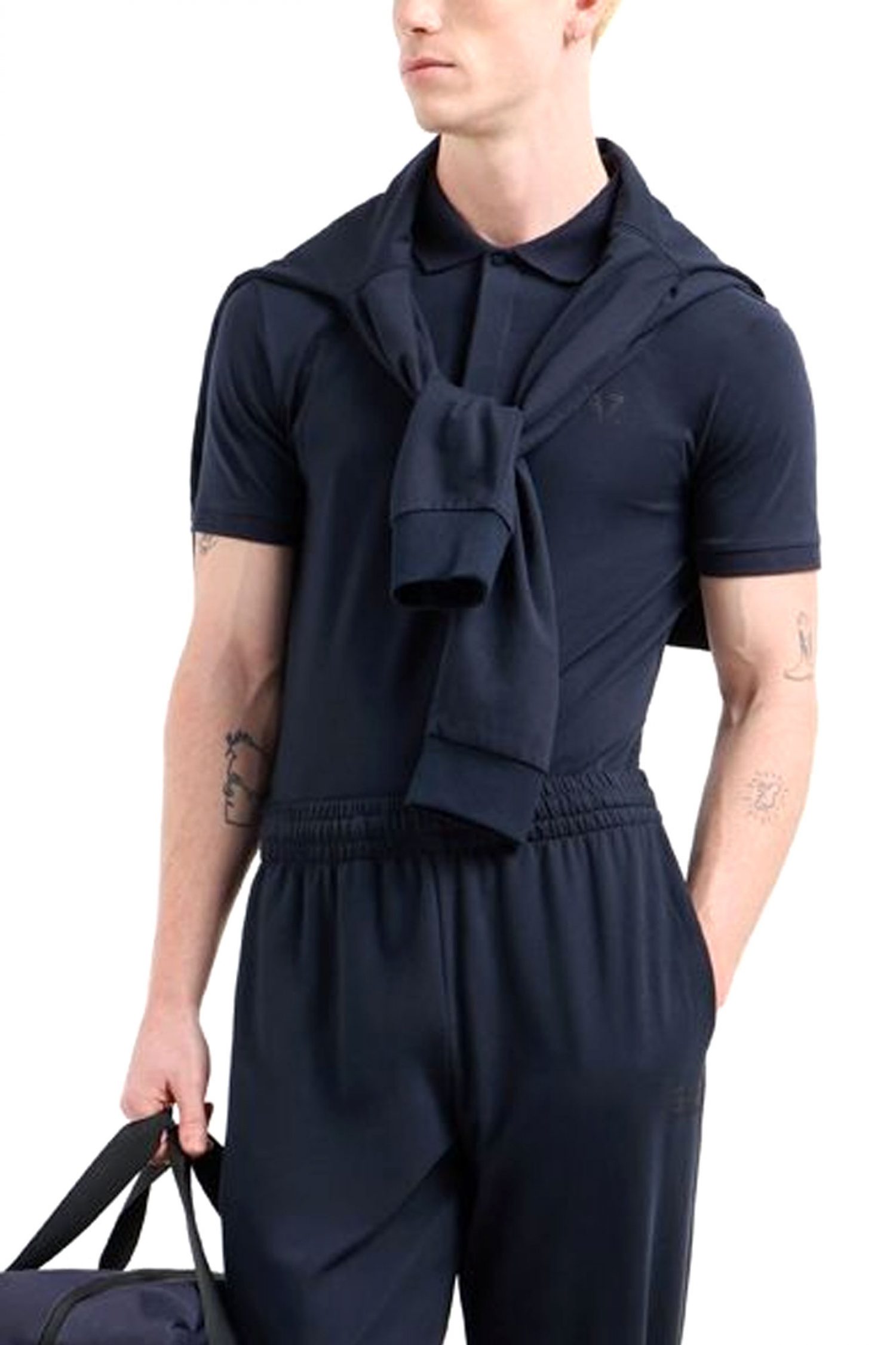 ARMANI 7 POLO LOGO ΜΠΛΕ φωτογραφία