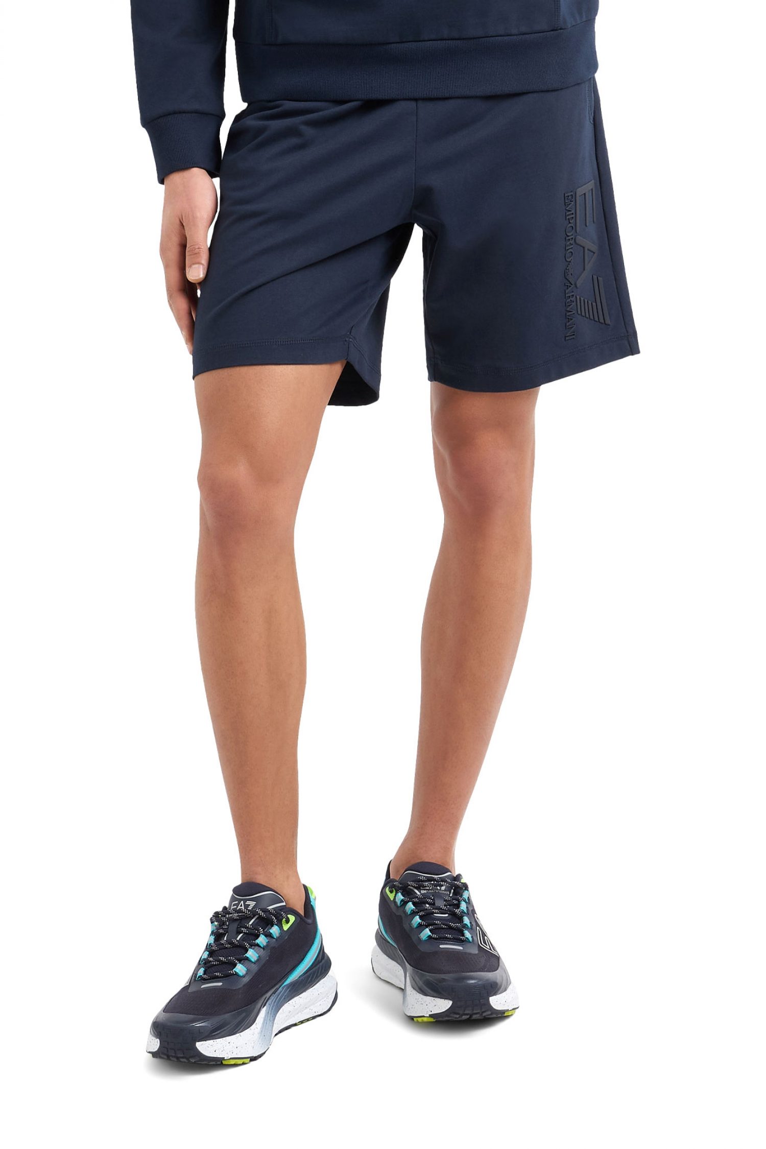 ARMANI 7 ΒΕΡΜΟΥΔΑ ΦΟΥΤΕΡ LOGO ΜΠΛΕ