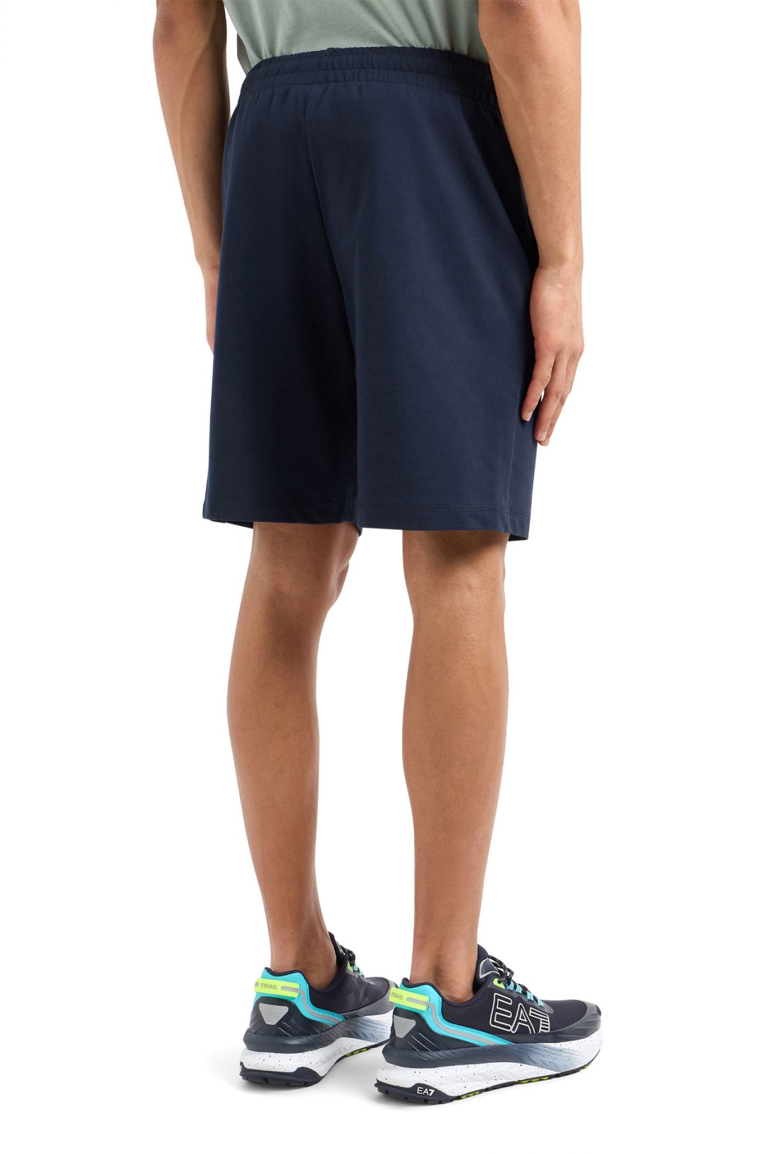 ARMANI 7 ΒΕΡΜΟΥΔΑ ΦΟΥΤΕΡ LOGO ΜΠΛΕ