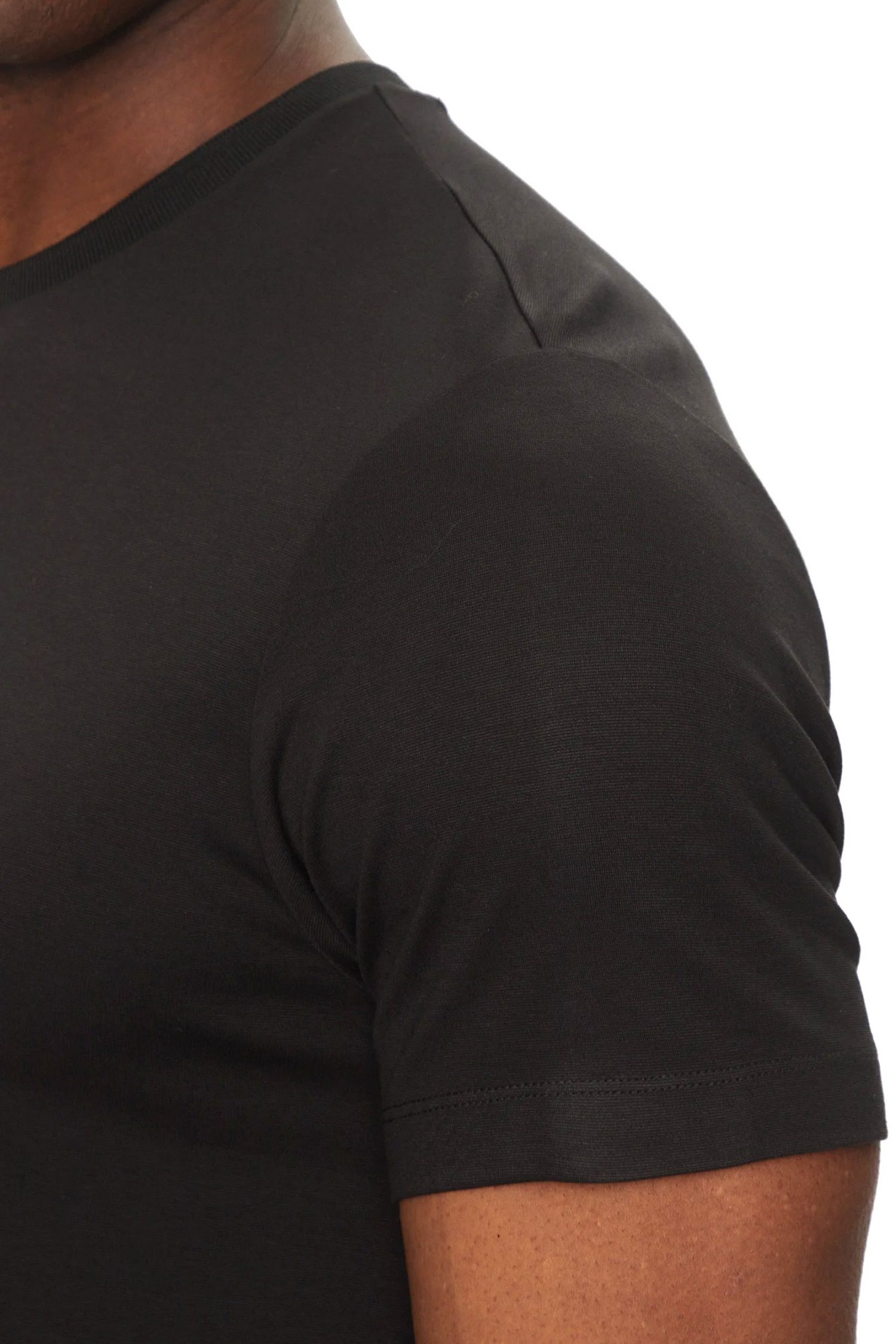 ARMANI 7 T-SHIRT SILVER LOGO ΜΑΥΡΟ φωτογραφία