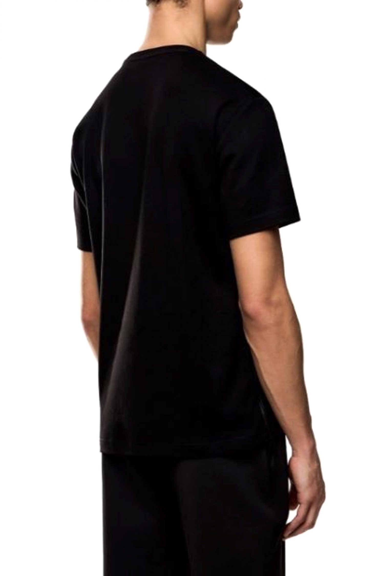 ARMANI 7 T-SHIRT LOGO SIDE ZIP ΜΑΥΡΟ φωτογραφία