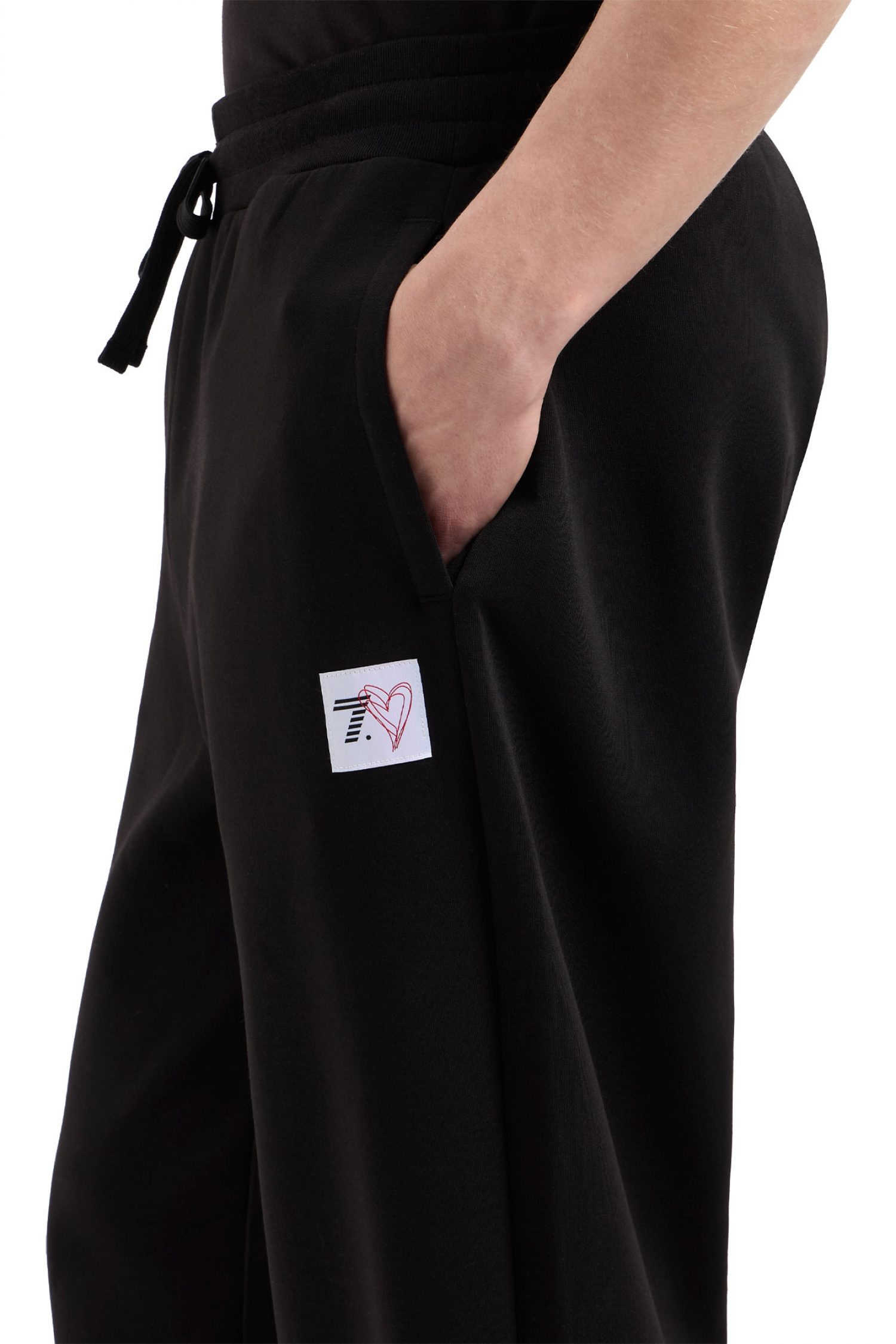 ARMANI 7 ΠΑΝΤΕΛΟΝΙ ΦΟΡΜΑ LOGO HEART ΜΑΥΡΟ φωτογραφία