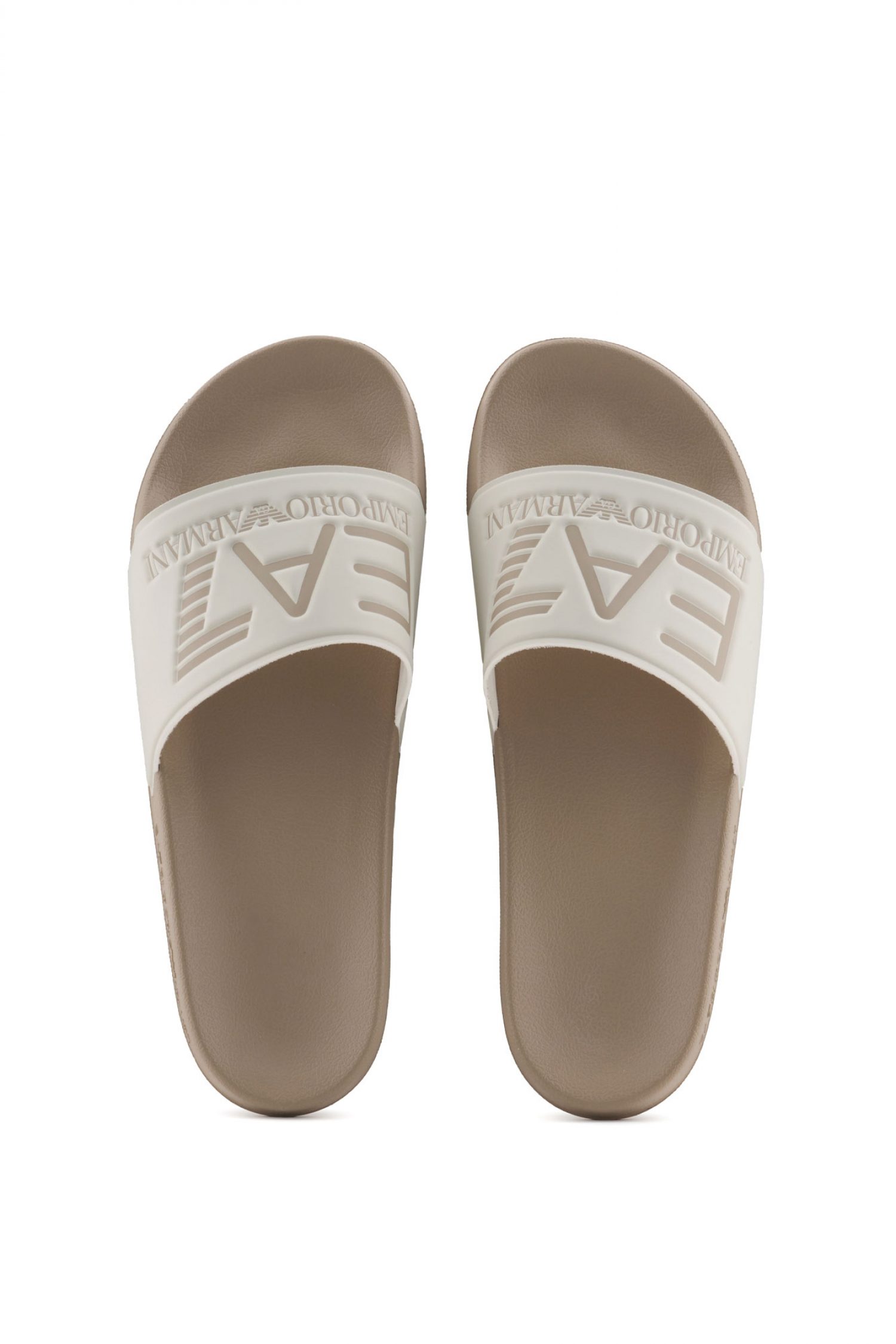 ARMANI 7 ΠΑΝΤΟΦΛΕΣ ΘΑΛΑΣΣΗΣ LOGO ΜΠΕΖ