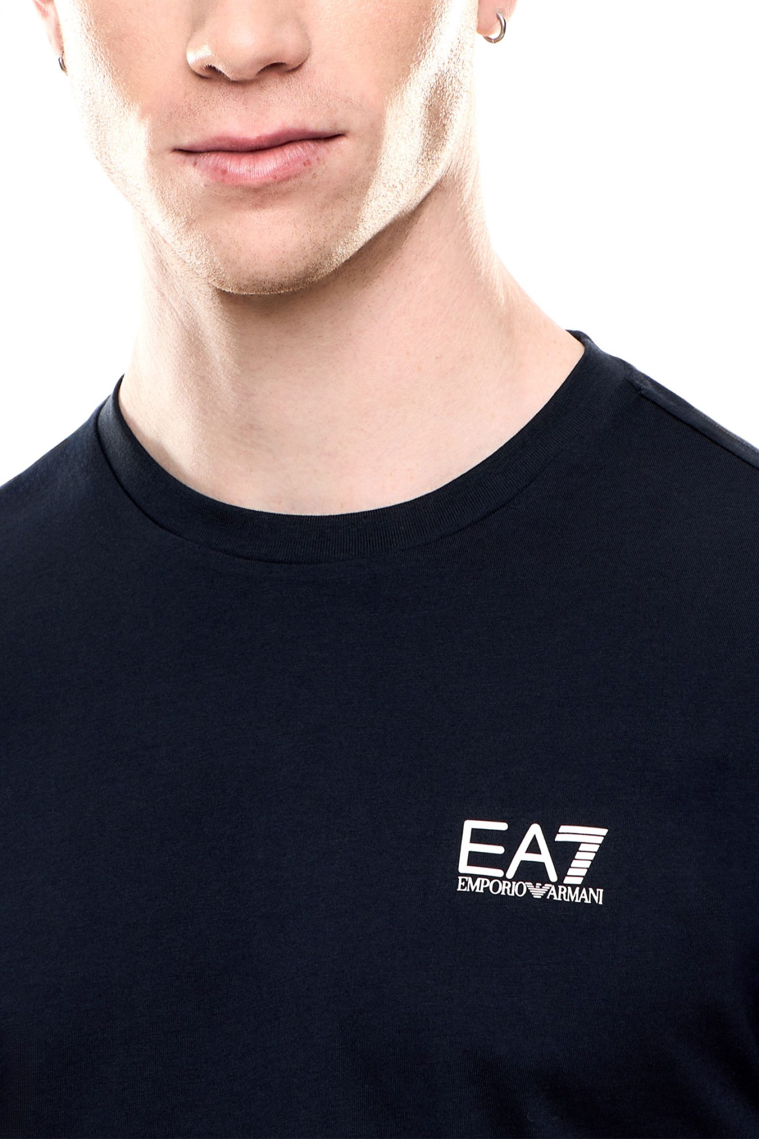 ARMANI 7 T-SHIRT LOGO ΜΠΛΕ φωτογραφία