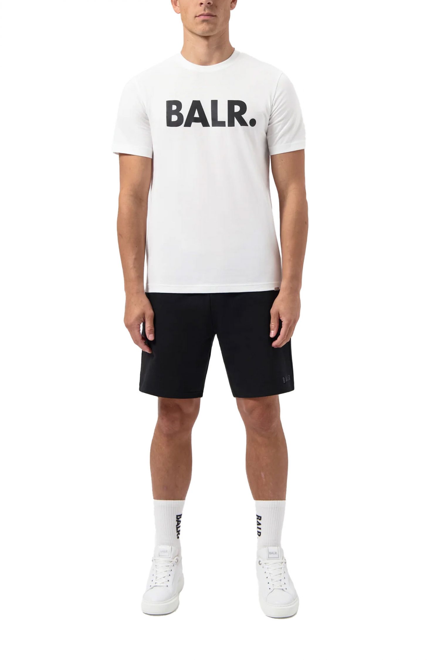 BALR. T-SHIRT BRAND STRAIGHT FIT LOGO ΛΕΥΚΟ