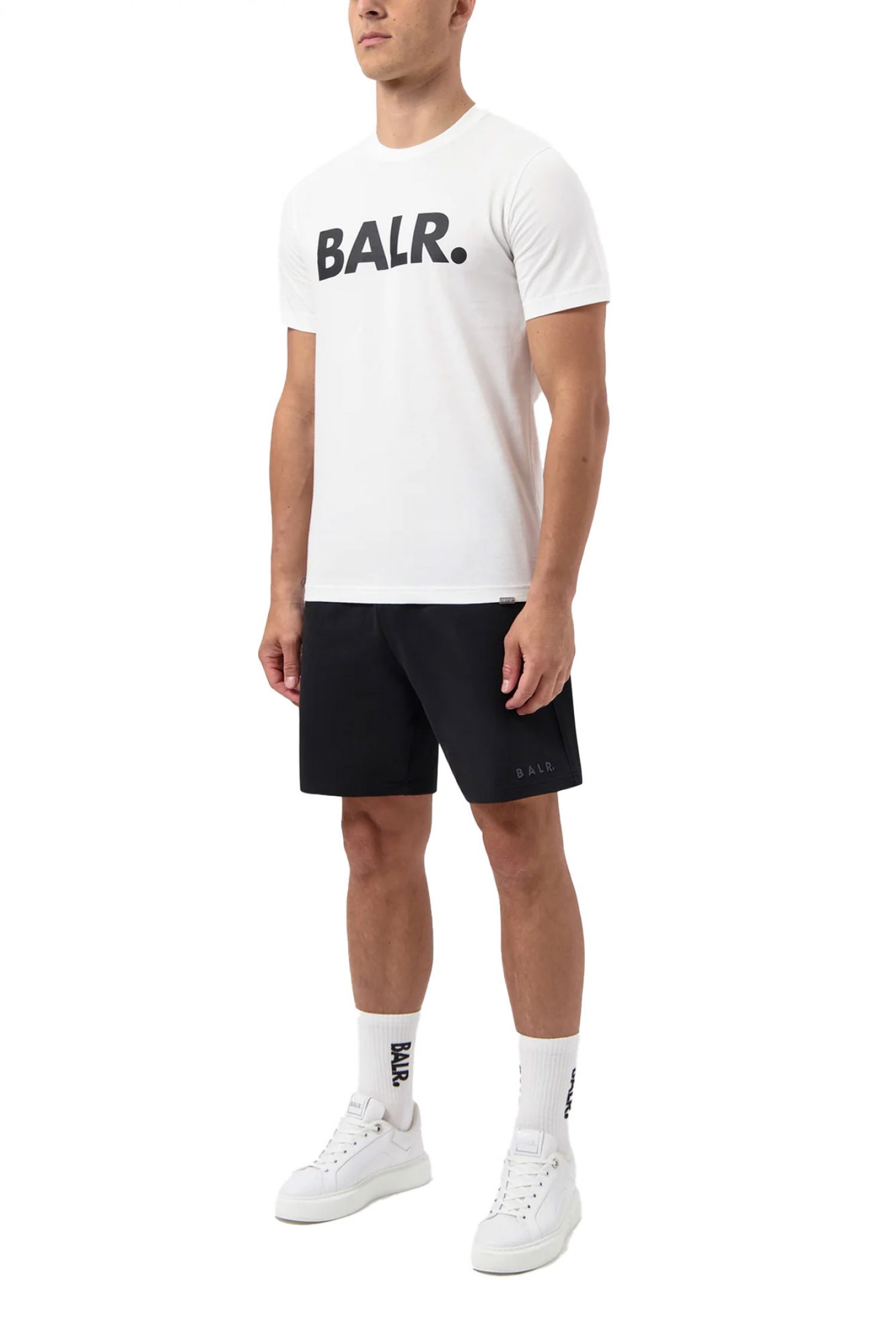 BALR. T-SHIRT BRAND STRAIGHT FIT LOGO ΛΕΥΚΟ