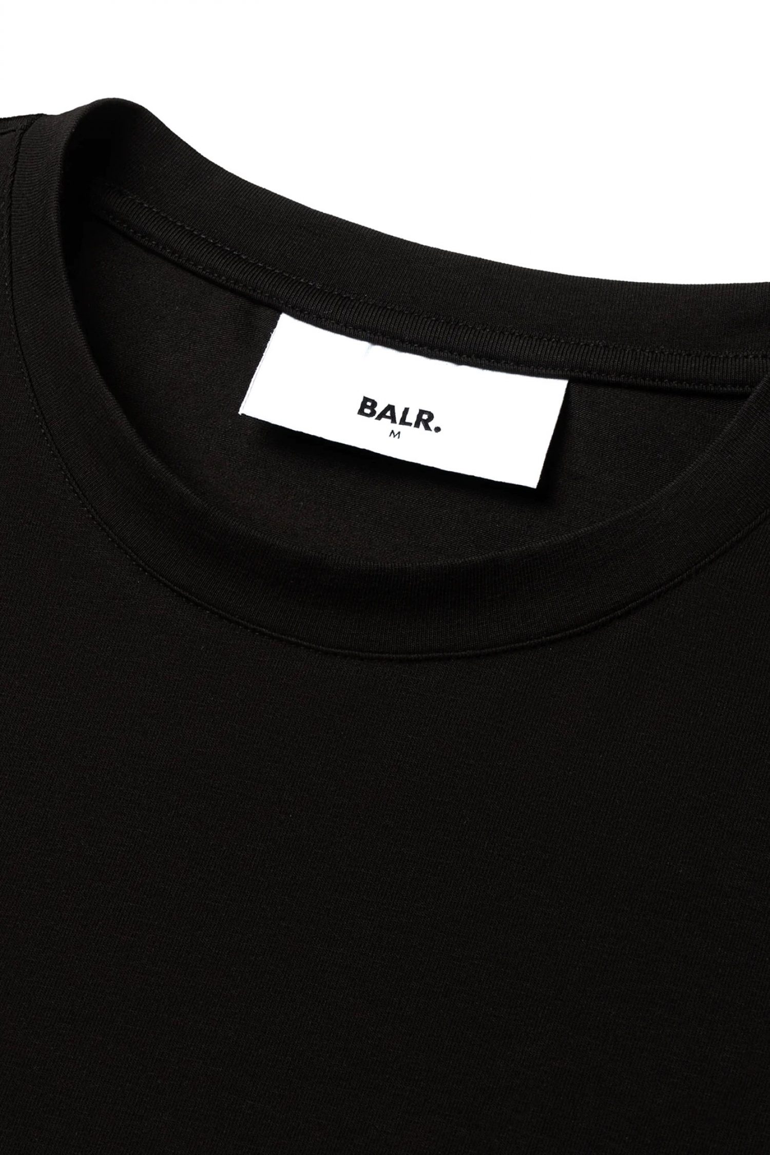 BALR. T-SHIRT SLIM FIT LOGO ΜΑΥΡΟ