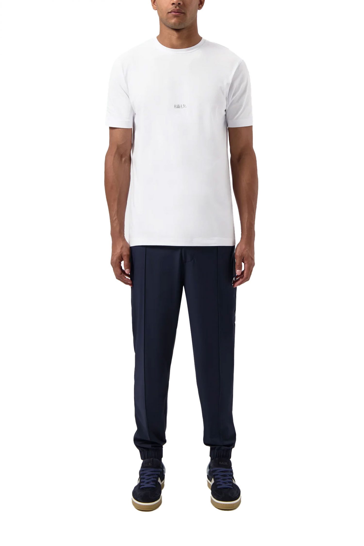 BALR. T-SHIRT SLIM FIT LOGO ΛΕΥΚΟ