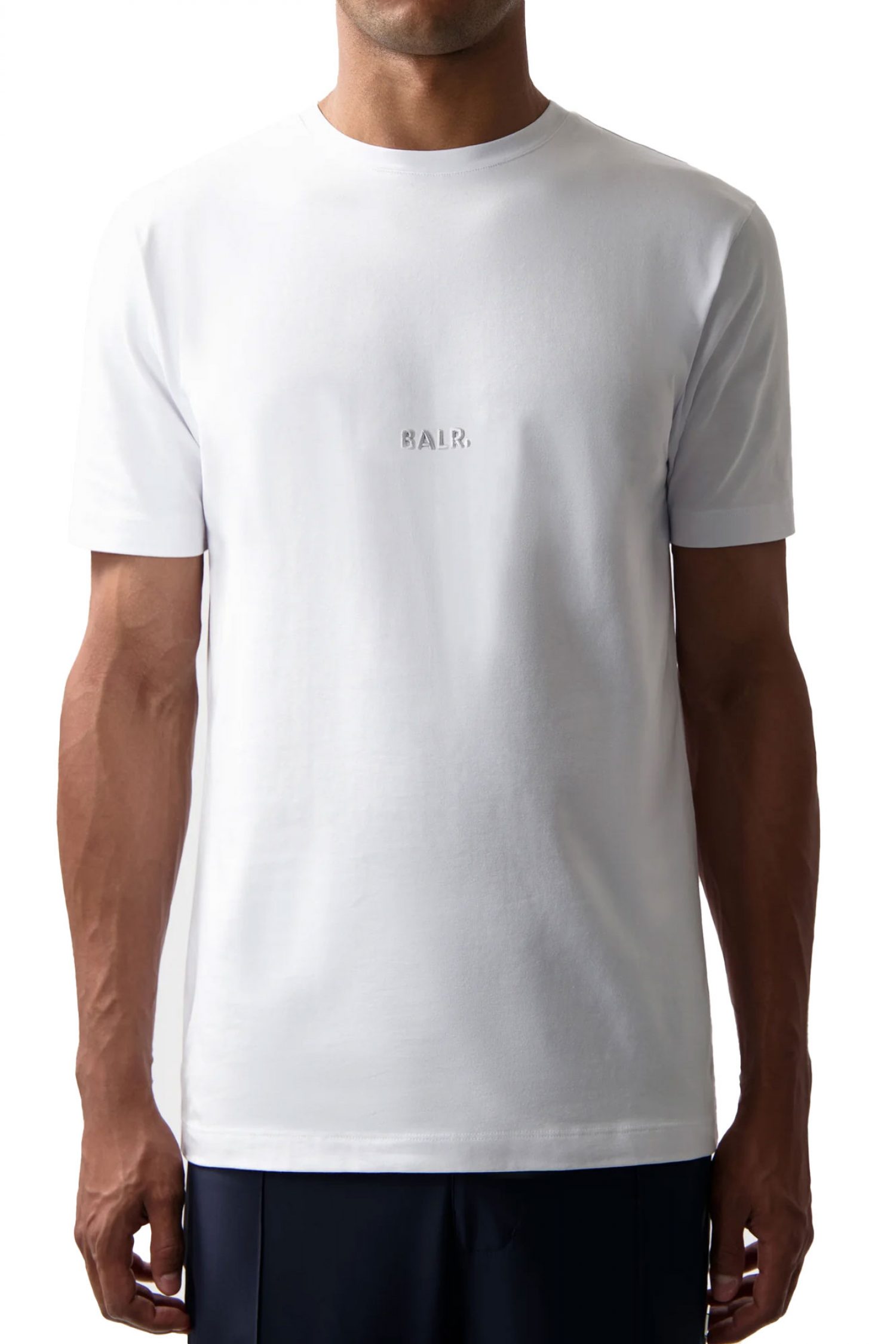 BALR. T-SHIRT SLIM FIT LOGO ΛΕΥΚΟ