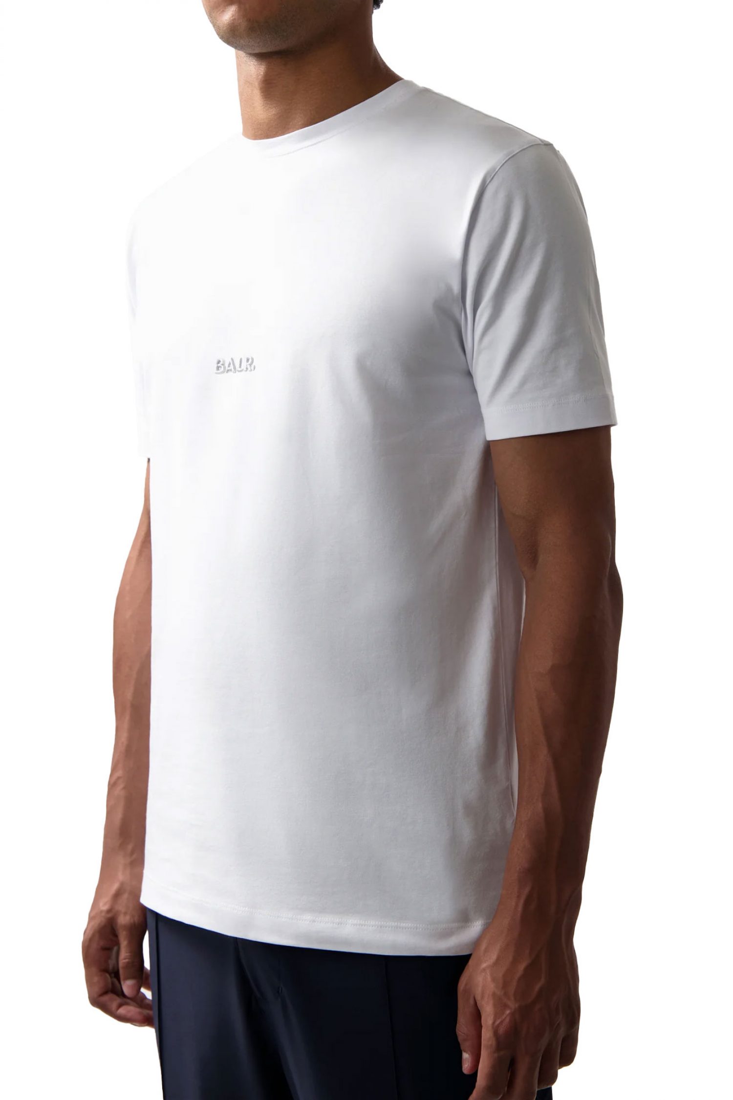 BALR. T-SHIRT SLIM FIT LOGO ΛΕΥΚΟ