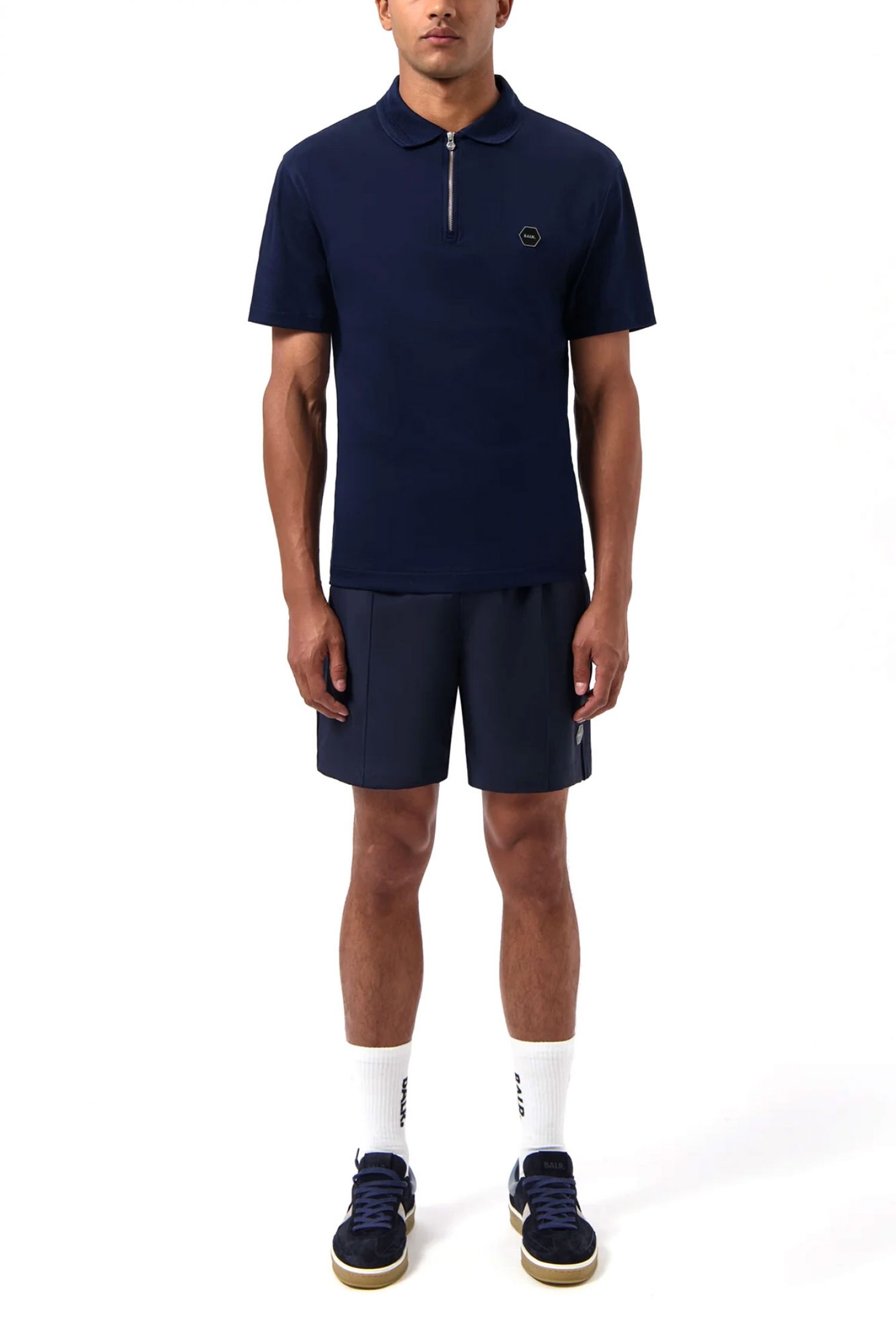 BALR. POLO HEX-SERIES LOGO ΜΕΤΑΛΛΙΚΟ ΜΠΛΕ φωτογραφία