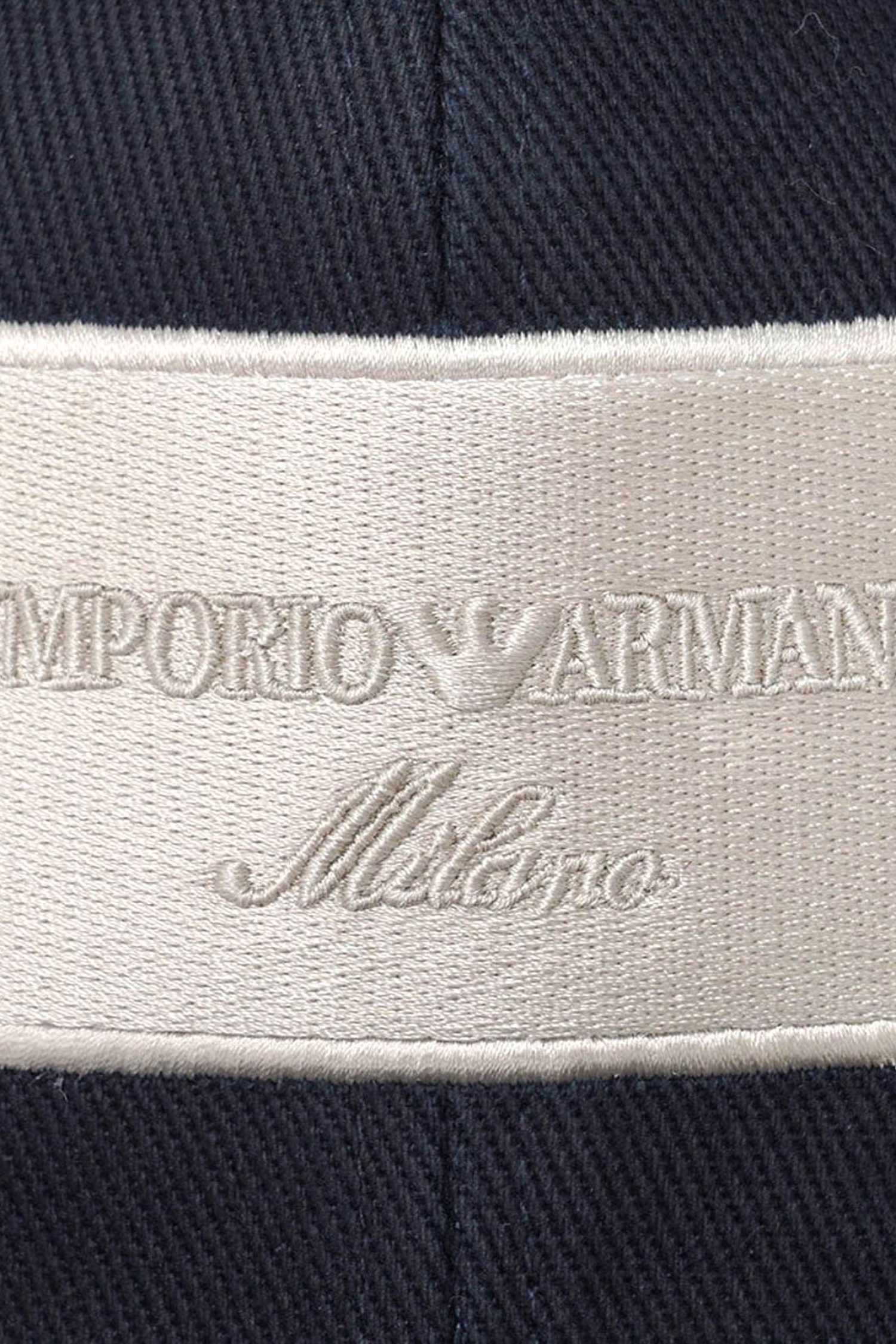 EMPORIO ARMANI ΚΑΠΕΛΟ BASEBALL LOGO ΜΠΛΕ φωτογραφία
