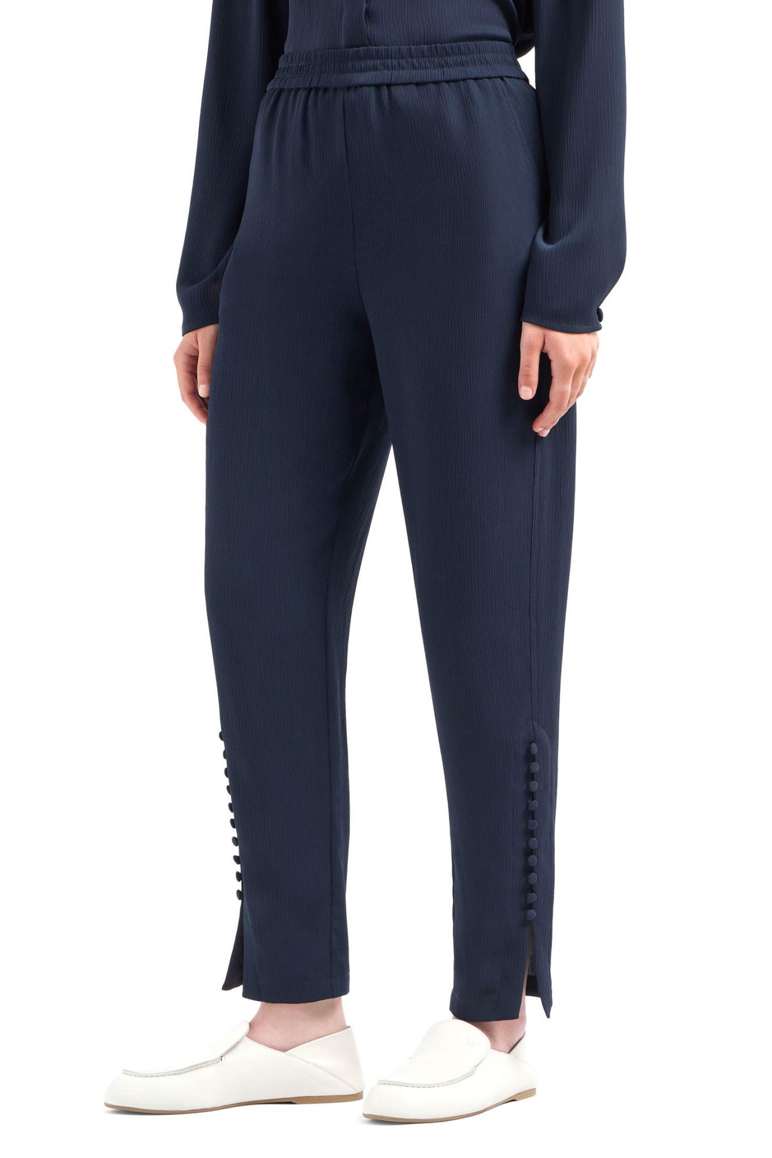 EMPORIO ARMANI ΠΑΝΤΕΛΟΝΙ ΚΟΥΜΠΙΑ ΚΑΤΩ ΣΚΟΥΡΟ ΜΠΛΕ