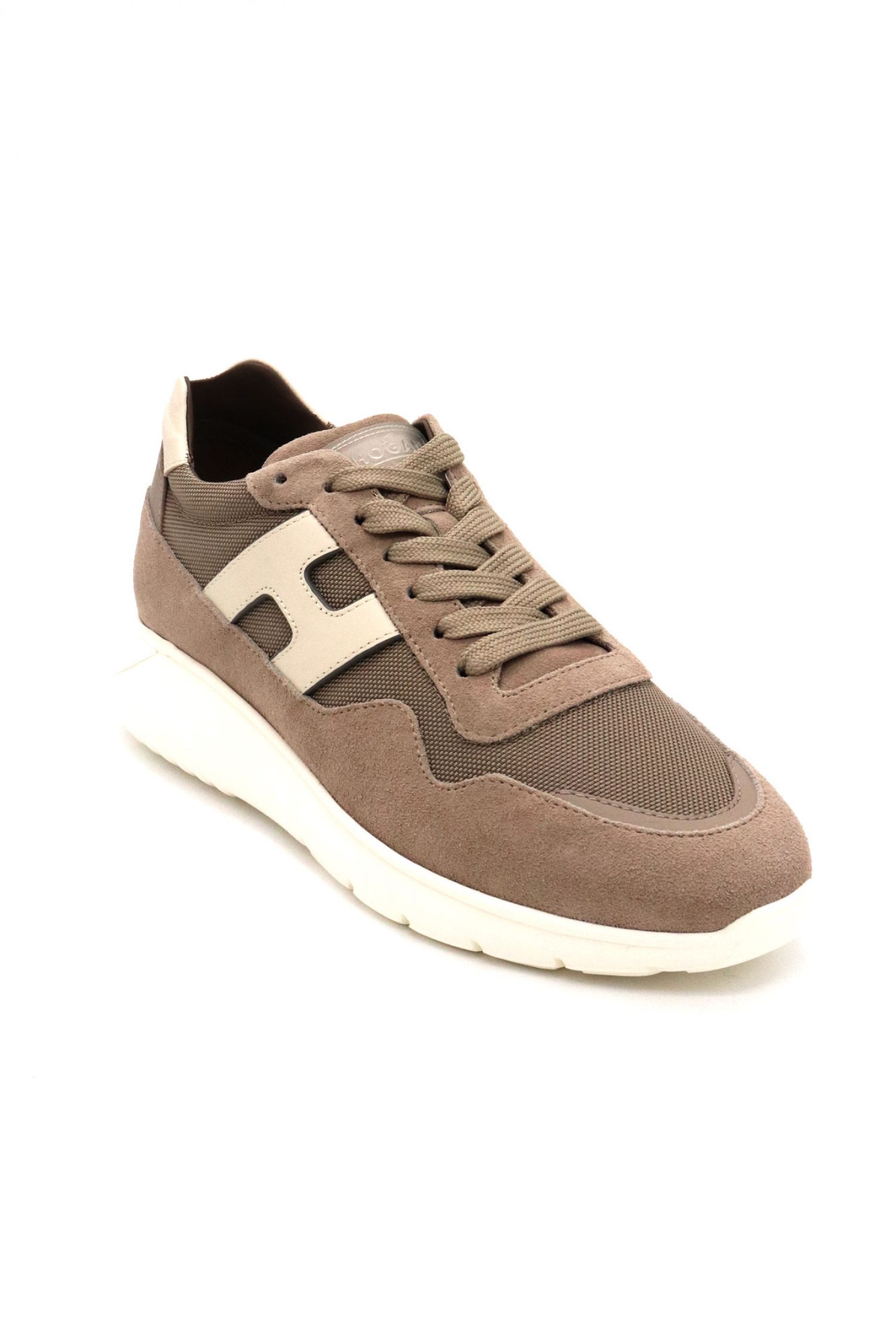 HOGAN ΠΑΠΟΥΤΣΙΑ SNEAKERS INTERACTIVE3 ALLAC. H LISSAT ΔΕΡΜΑ ΜΠΕΖ