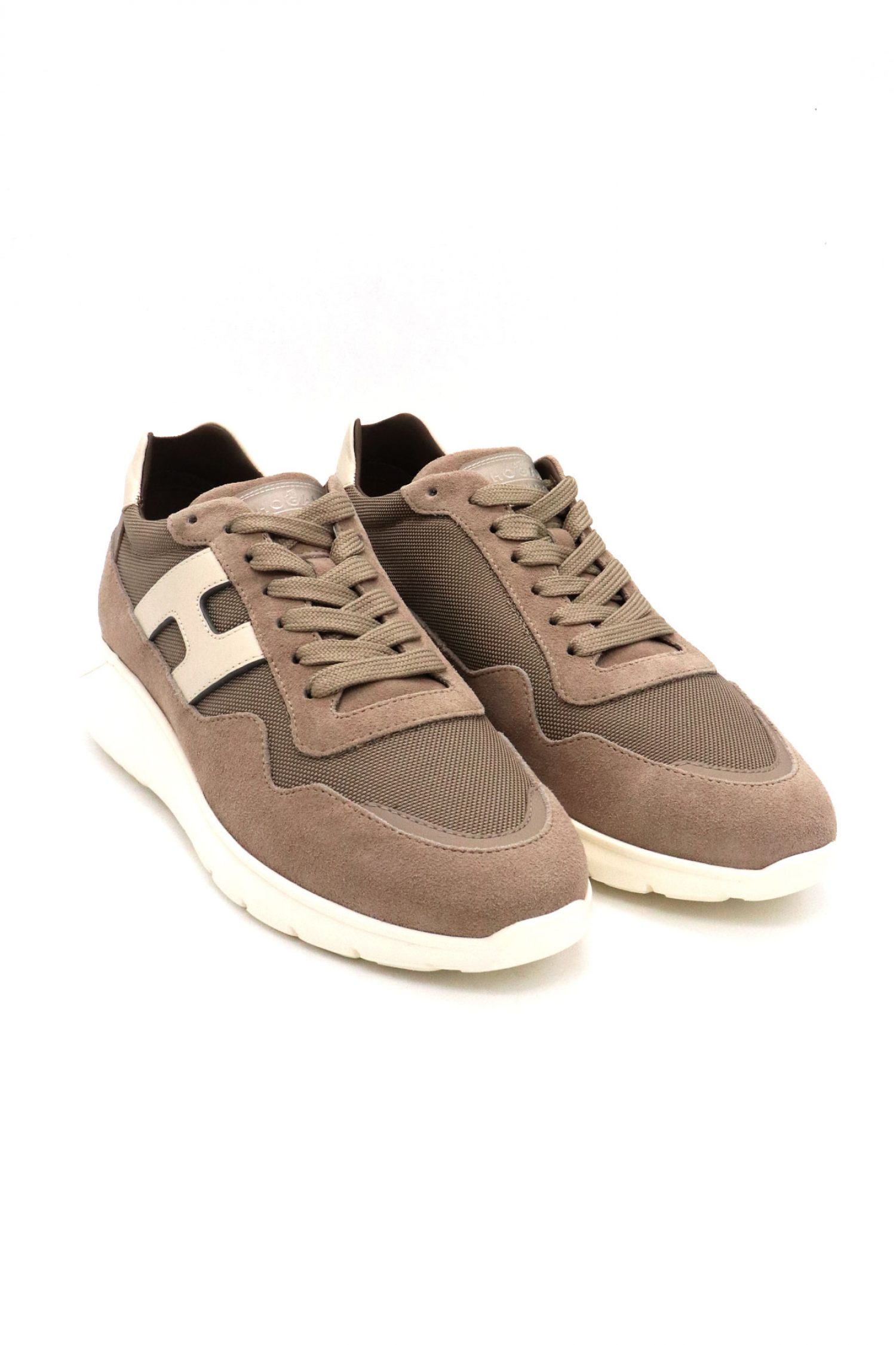 HOGAN ΠΑΠΟΥΤΣΙΑ SNEAKERS INTERACTIVE3 ALLAC. H LISSAT ΔΕΡΜΑ ΜΠΕΖ