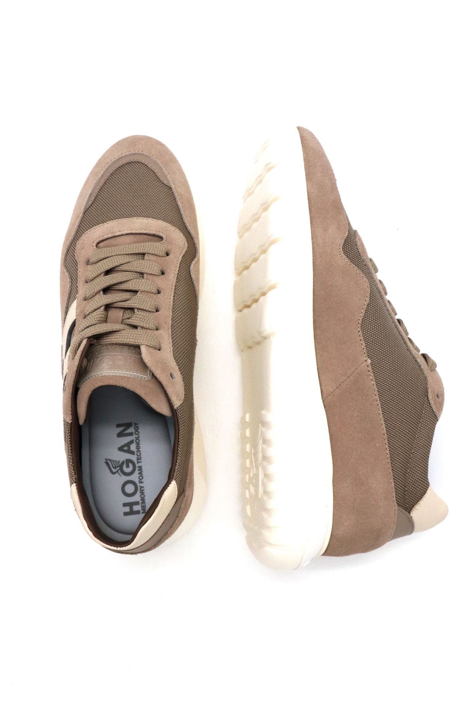 HOGAN ΠΑΠΟΥΤΣΙΑ SNEAKERS INTERACTIVE3 ALLAC. H LISSAT ΔΕΡΜΑ ΜΠΕΖ φωτογραφία