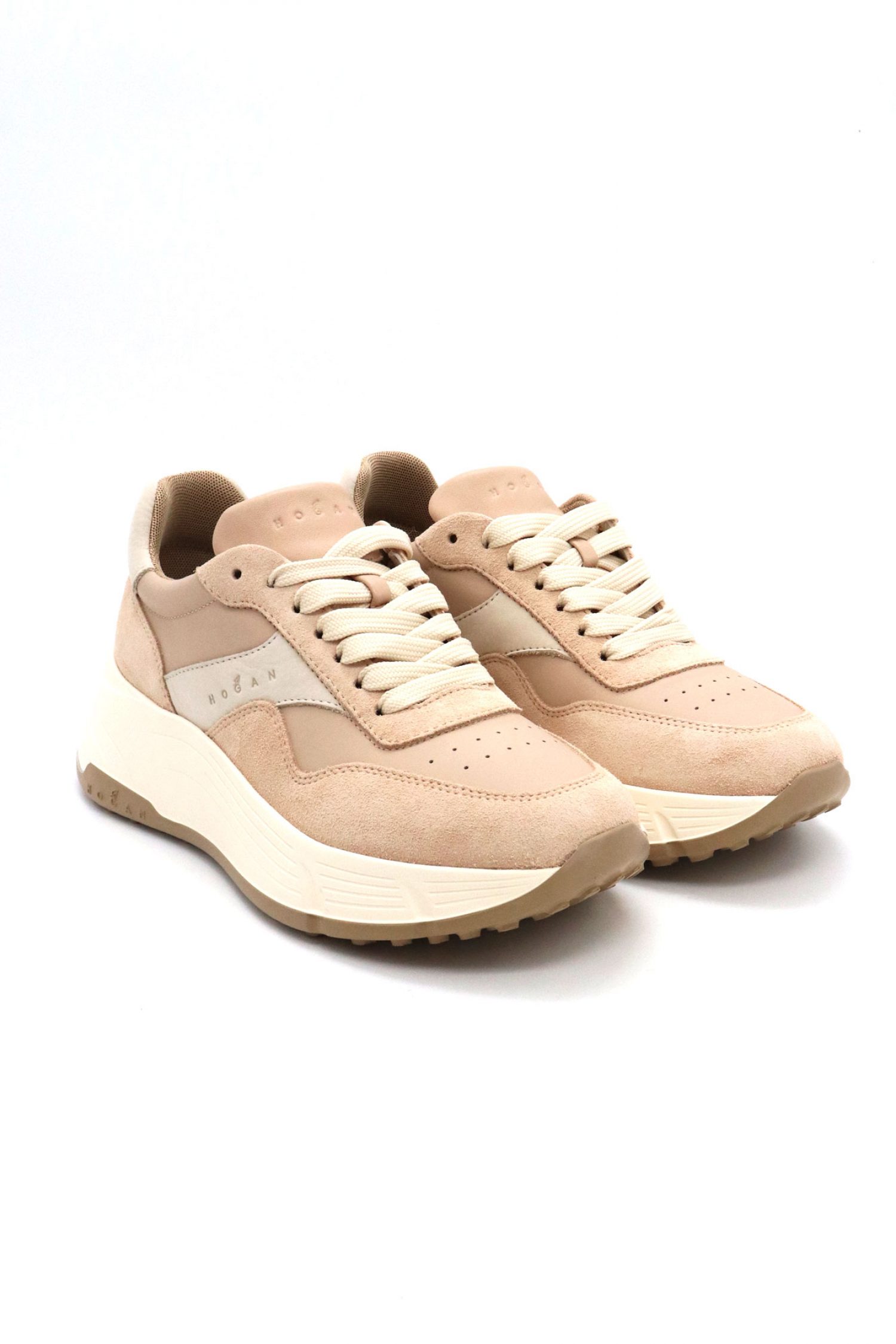 HOGAN ΠΑΠΟΥΤΣΙΑ SNEAKERS ΔΕΡΜΑ H669 ALLACCIATO ΣΟΜΟΝ