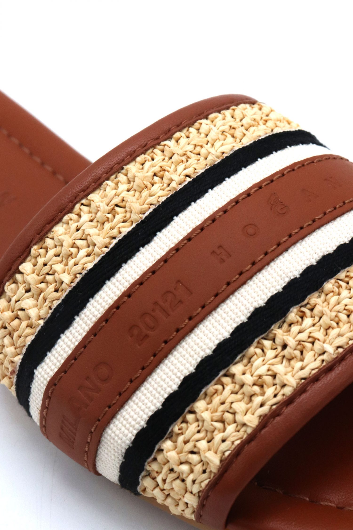 HOGAN ΠΑΠΟΥΤΣΙΑ ΣΑΝΔΑΛΙΑ H685 FLAT SANDALO NASTRO ΤΑΜΠΑ