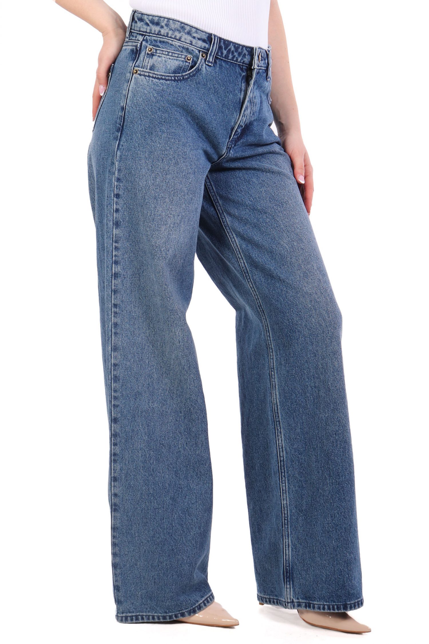 MICHAEL KORS ΠΑΝΤΕΛΟΝΑ JEANS ΜΠΛΕ