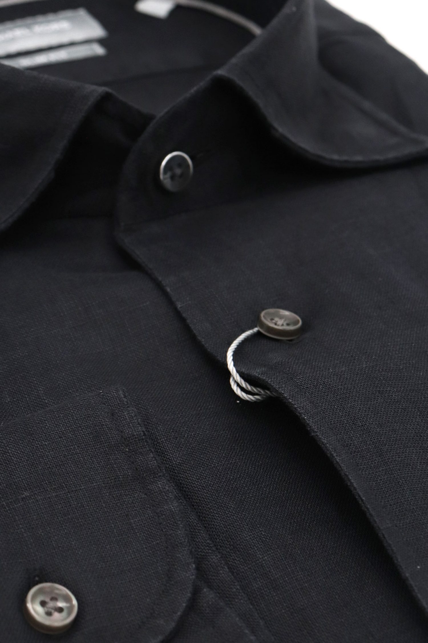 MICHAEL KORS ΠΟΥΚΑΜΙΣΟ SLIM FIT ΛΙΝΟ ΜΑΥΡΟ φωτογραφία