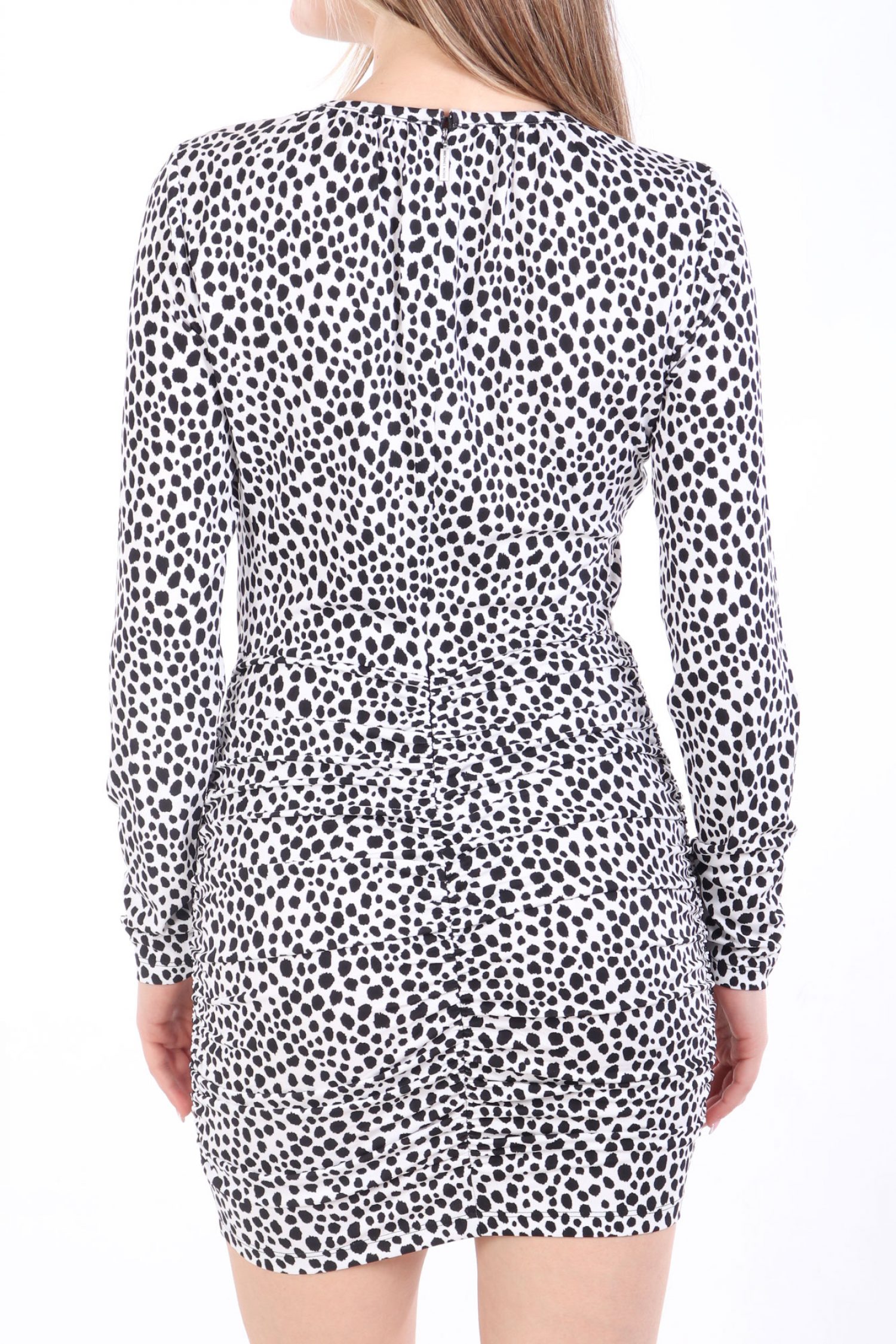 MICHAEL KORS ΦΟΡΕΜΑ MINI ΝΤΡΑΠΕ ΠΟΥΑ ΜΑΥΡΟ-ΛΕΥΚΟ