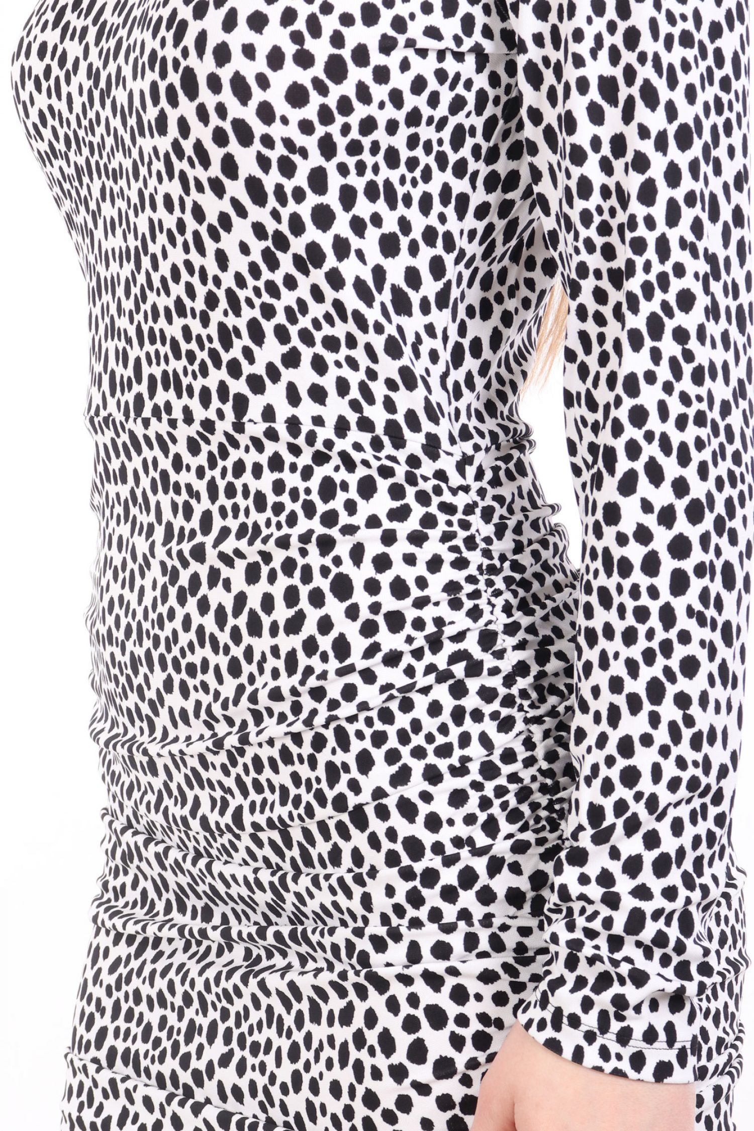 MICHAEL KORS ΦΟΡΕΜΑ MINI ΝΤΡΑΠΕ ΠΟΥΑ ΜΑΥΡΟ-ΛΕΥΚΟ